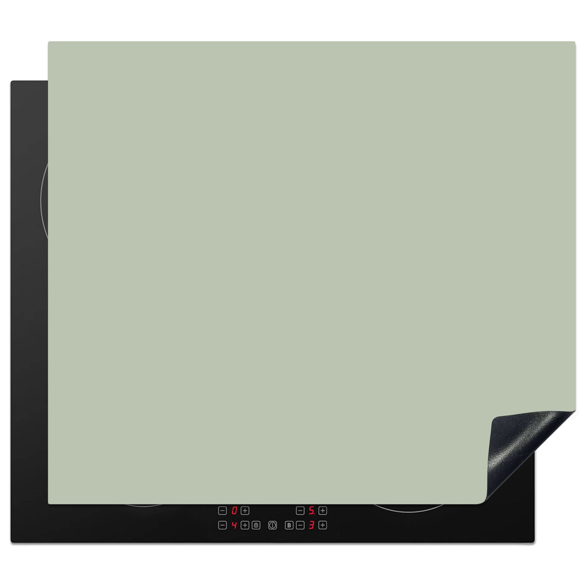 MuchoWow Herd-Abdeckplatte Mintgrün - Unifarben, Vinyl, (1 tlg), Cerankochfeld Abdeckung, Herd Abdeckplatten Vinyl, 58.3x51.3 cm