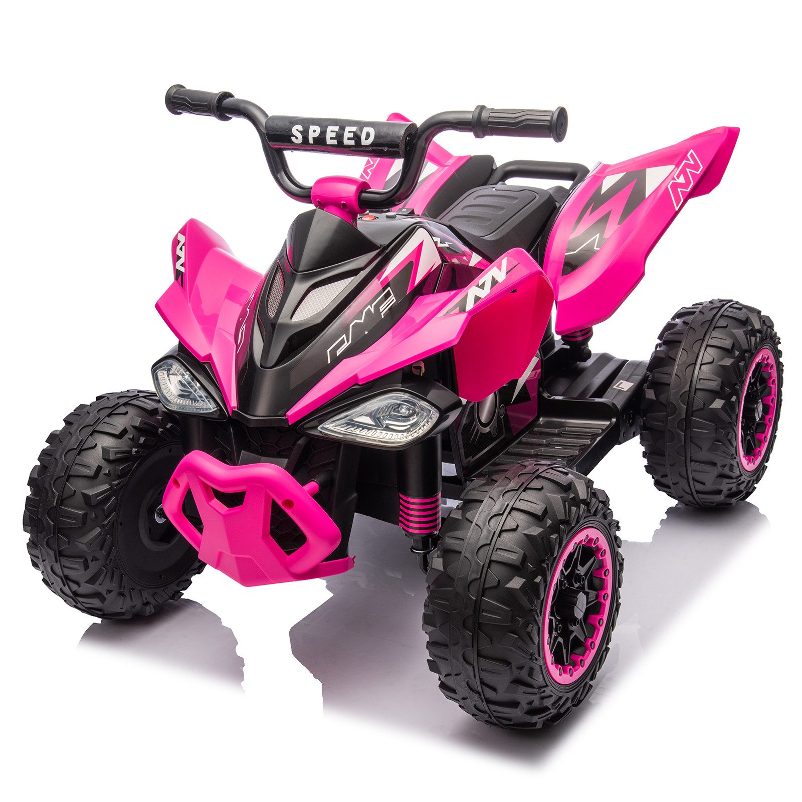 LALAHO Elektro-Kinderquad Kinder Quad Elektro, Elektro-Kinderquad, 12V, langsamer Start, Musik, LED, 12Vlangsamer Start,35WInklusive Akku und Ladegerät