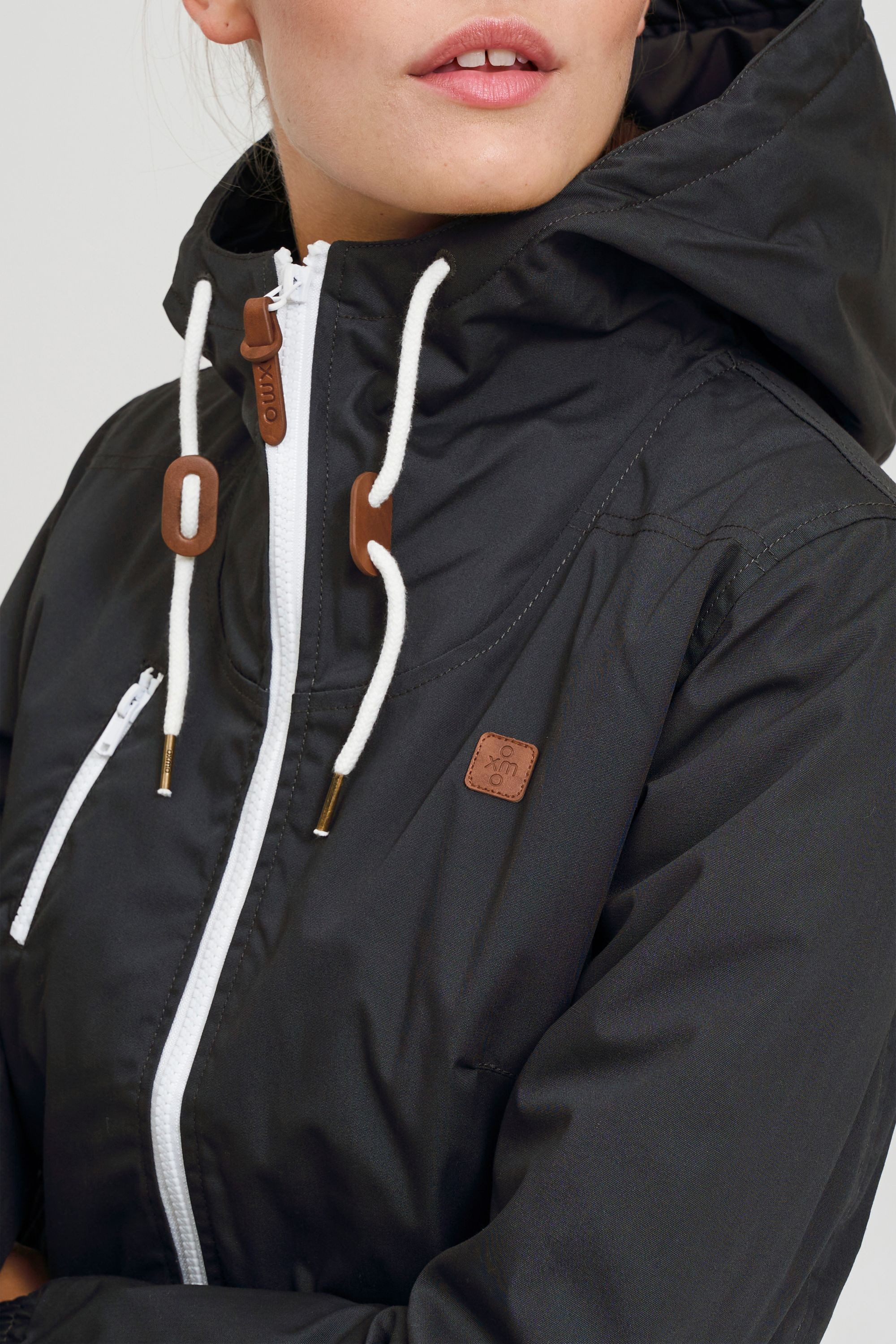 OXMO Kurzjacke OXTilda Kurzjacke mit Kapuze – Bild 5 von 5