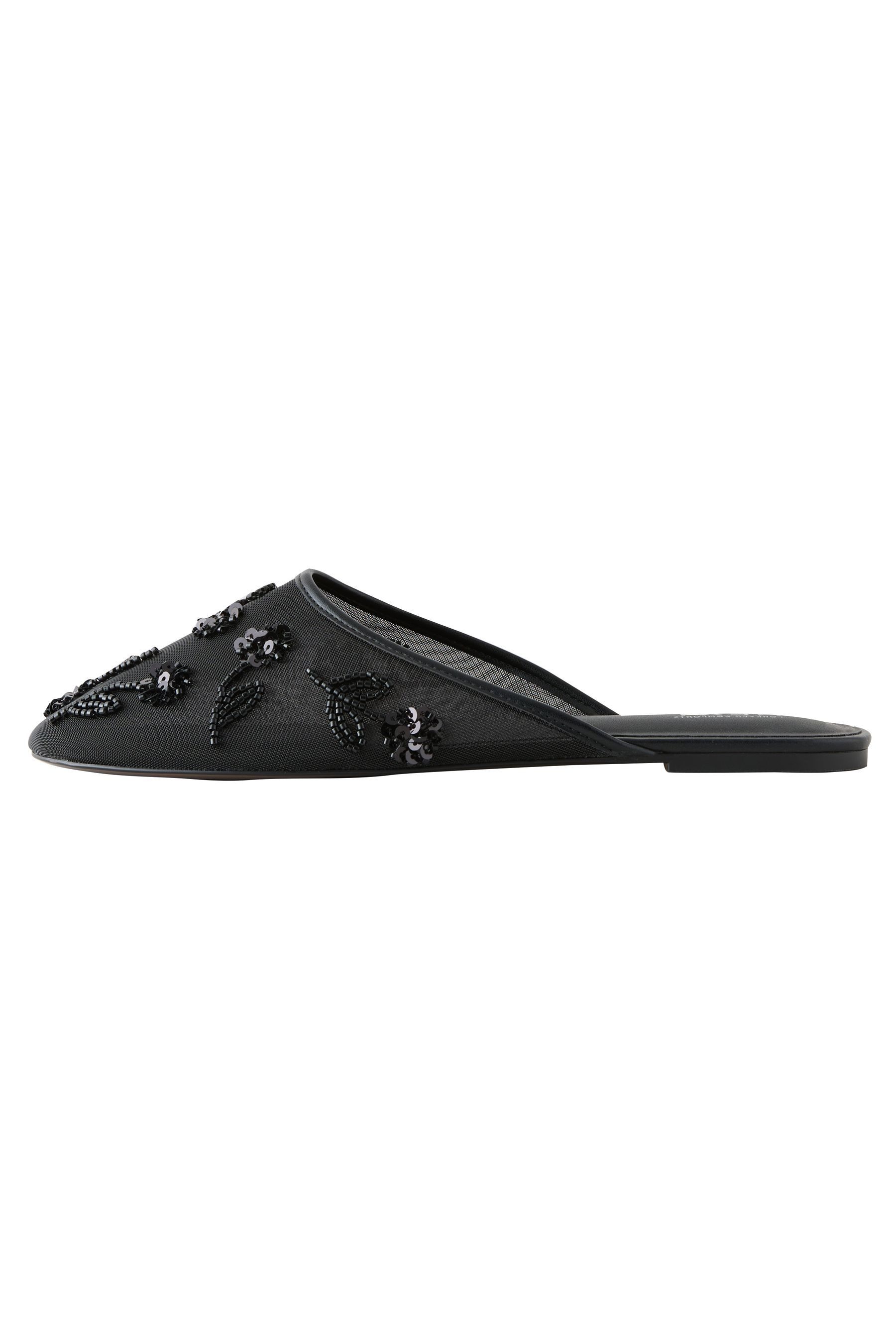 Next Forever Comfort® Pantoletten mit Mesh + Stickerei Pantolette