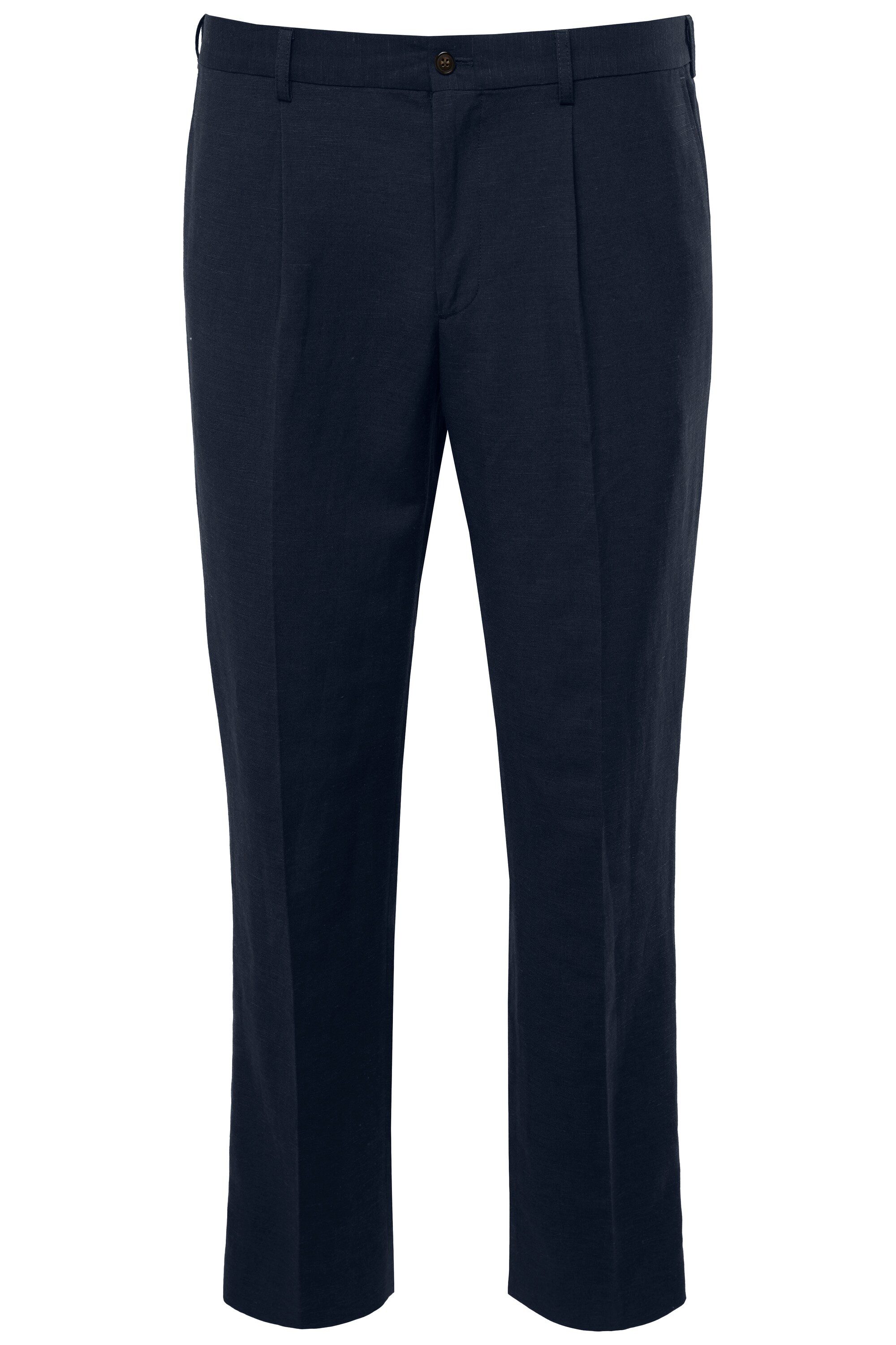 JP1880 5-Pocket-Jeans Anzughose Paros Leinenmix Business Baukasten Paros