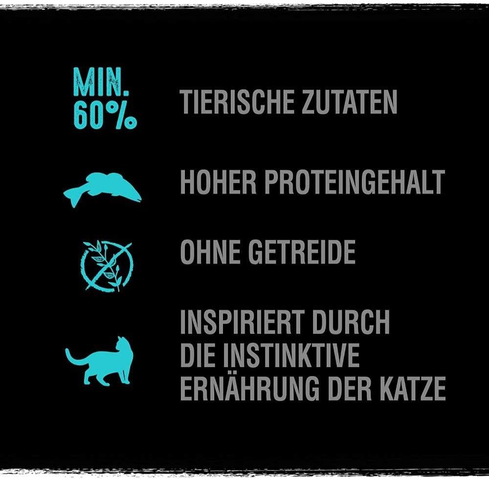 CRAVE CRAVE™ Katze Beutel Adult mit Lachs und Weißfisch 3 x 750g, für: Katze