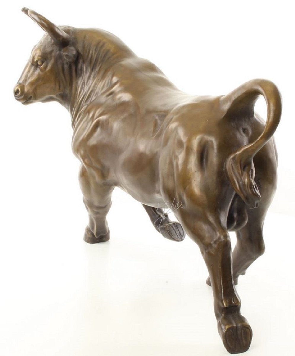 Casa Padrino - H. Gold x cm Skulptur Stier 57 Bronze / Bronze 24 38,7 Bronzefigur Luxus Dekofigur x Deko