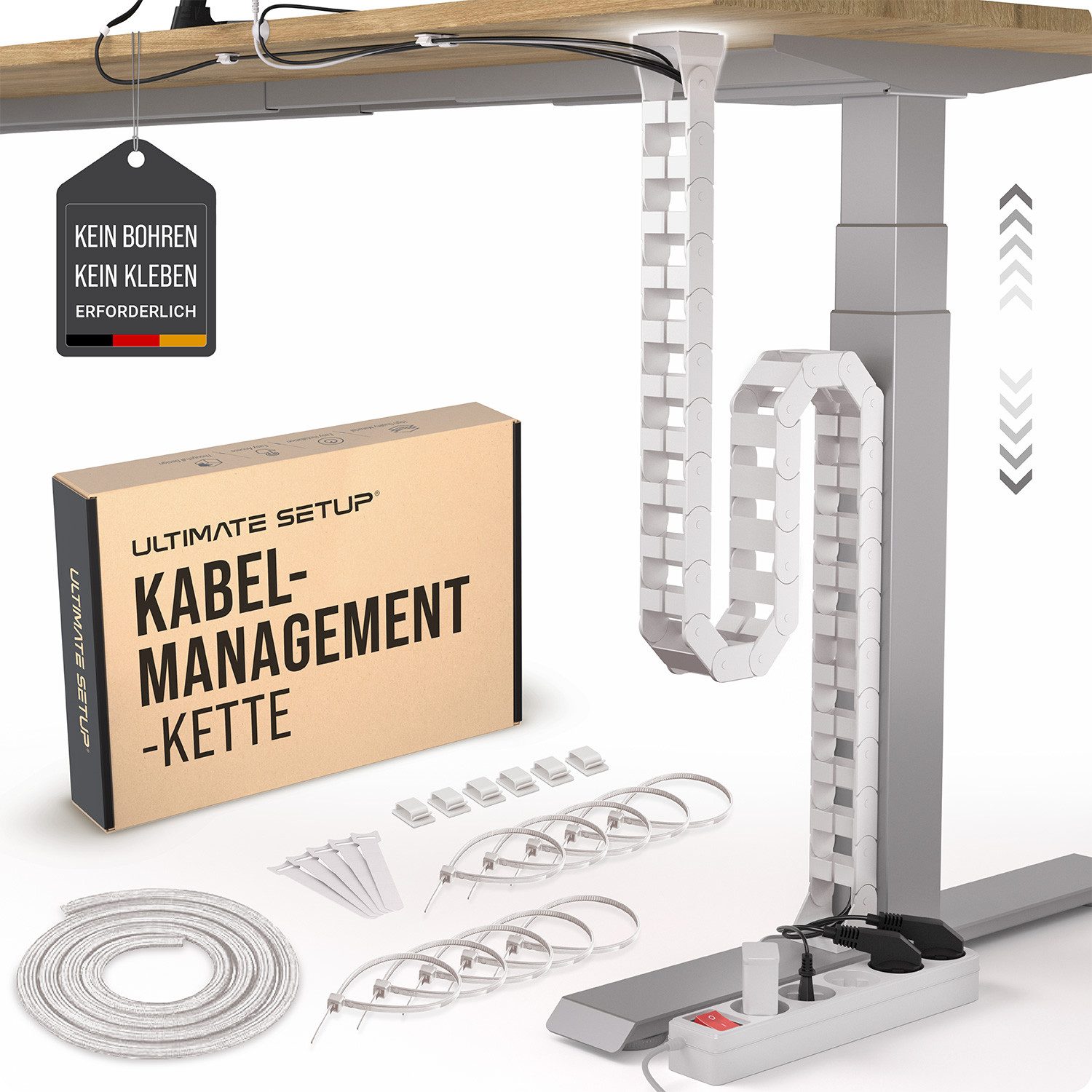 Ultimate Setup Kabelführung Kabelführung Schreibtisch (1-St)