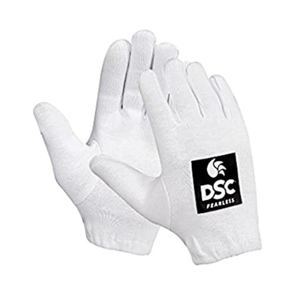 DSC Laufhandschuhe DSC Motion Cricket Batting Innenhandschuh (Verpackungsinhalt: 1 Paar Innenhandschuhe., Schnellere Schweißaufnahme und gepolsterte Baumwollhandfläche)