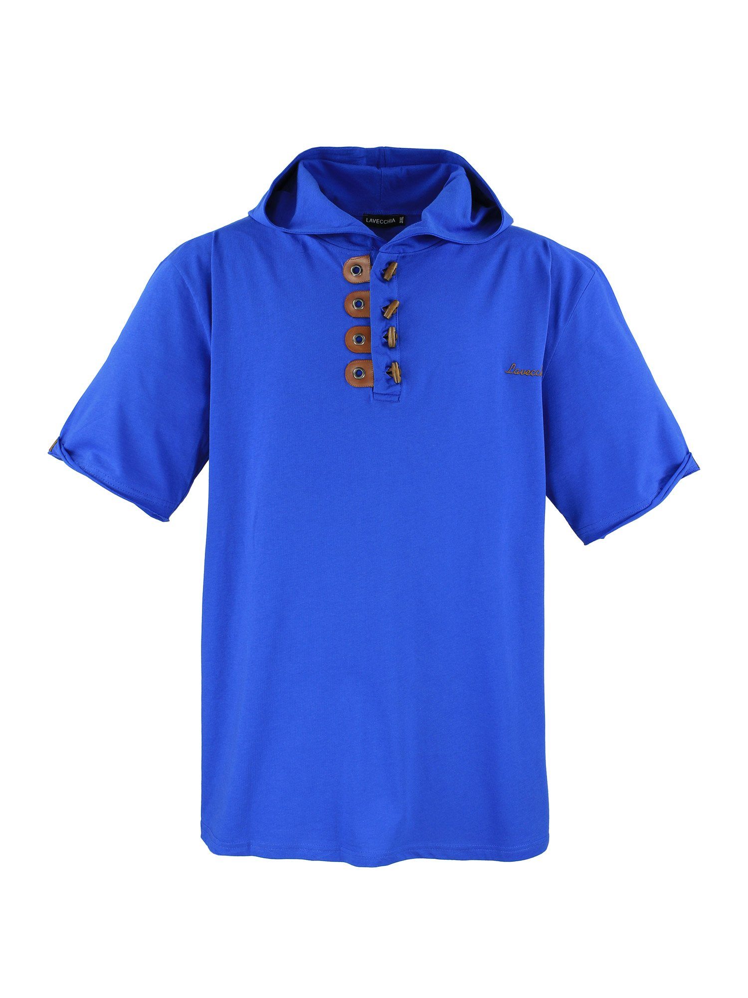 Lavecchia T-Shirt Lavecchia Herren T-Shirt mit Kapuze LV-609 (Royalblau, 5X günstig online kaufen