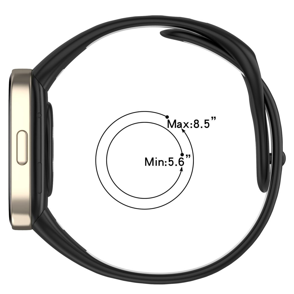 Watch Ersatz Smartwatch-Armband Zweifarbiges für Sport Redmi Silikon Wigento Xiaomi Band Band 3