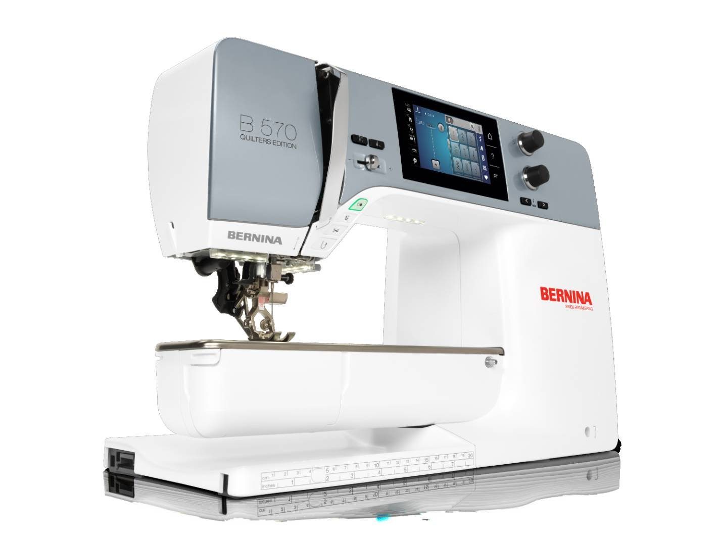 Bernina Näh- und Stickmaschine 570 QE Näh-Stick- und Quiltmaschine inkl. BSR-Fuß, inkl. BSR-Fuß, Kniehebel und Anschiebetisch