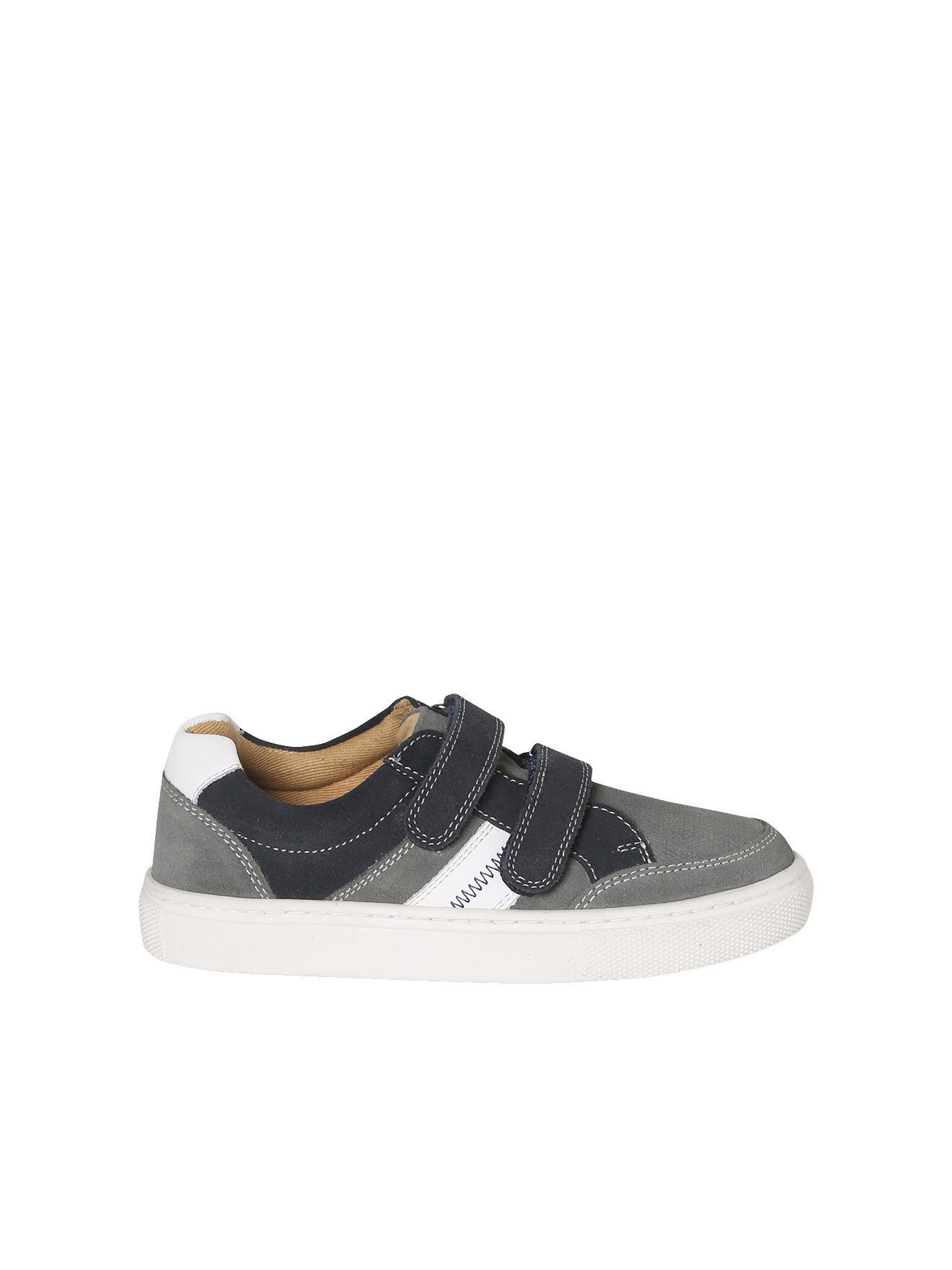 Kinder Klett-Sneakers aus Leder mit Anziehtrick Sneaker