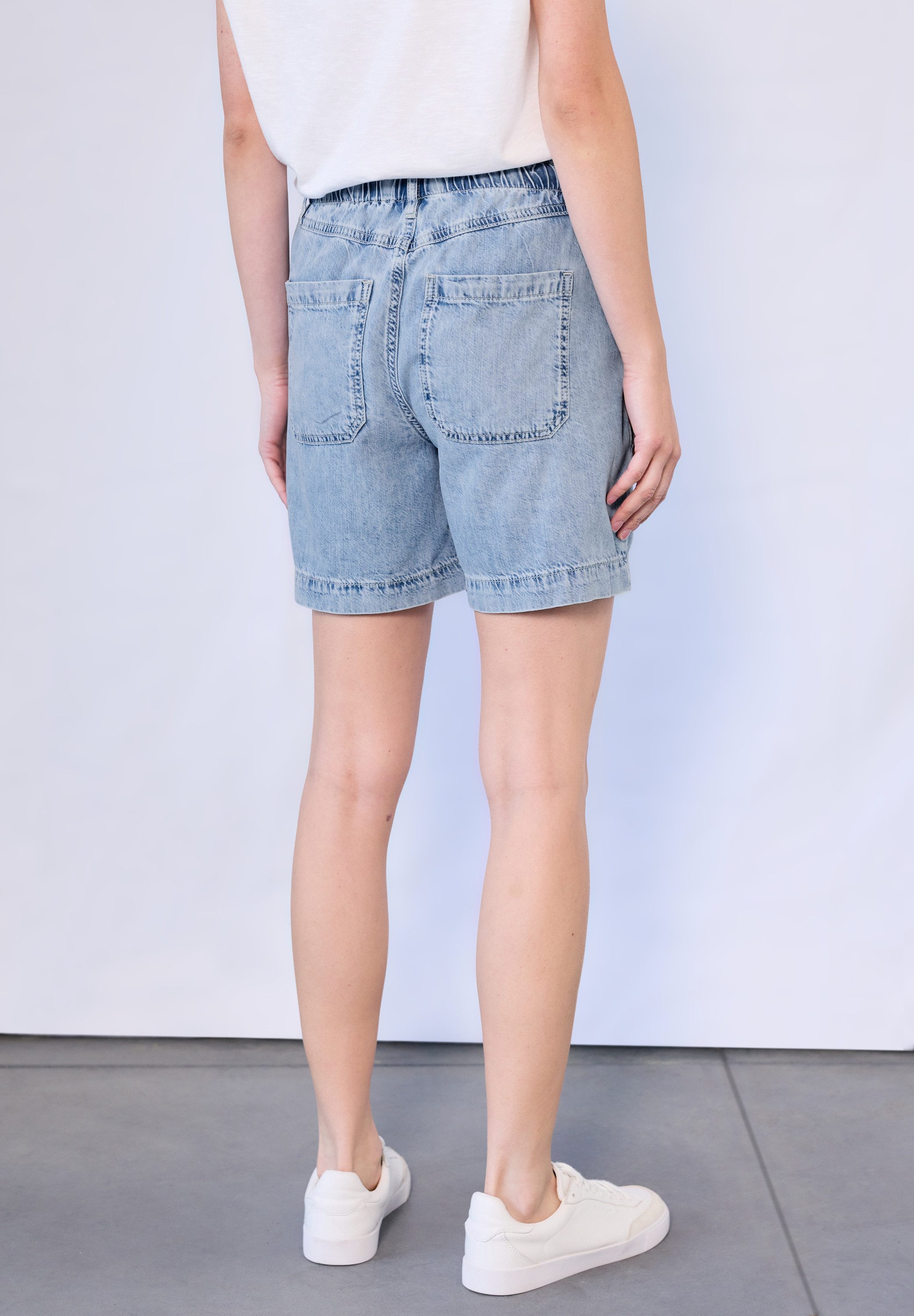 STREET ONE STUDIO Loose-fit-Jeans mit Elastikbund günstig online kaufen