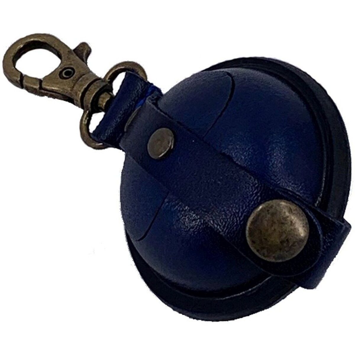 Mika Gürteltasche Mini Schlüsselanhänger / Kleingeldbörse Sattelleder 5cm blau