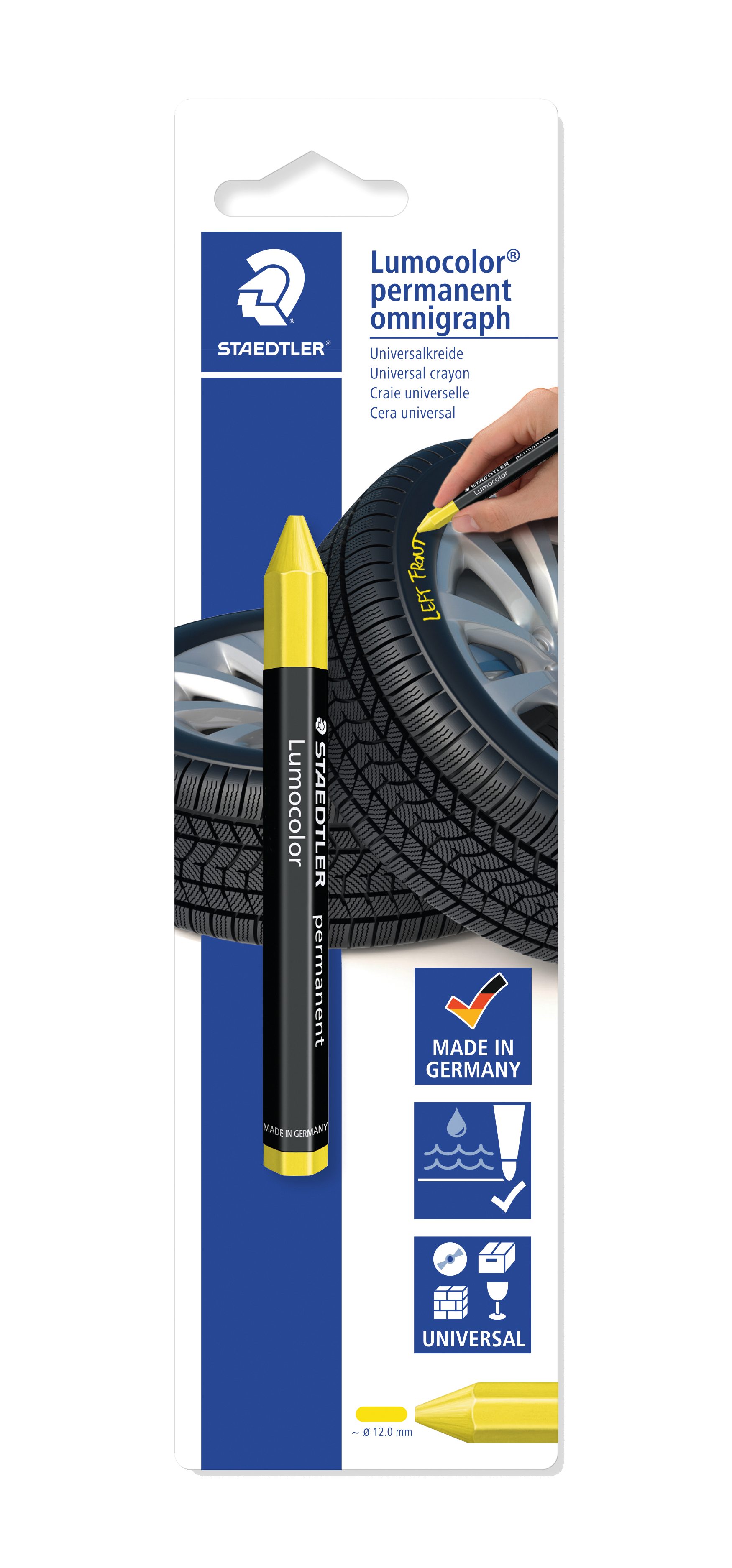 STAEDTLER Malkreide BK-1 STAEDTLER Lumocolor Reifenmarker permanent omnigraph,Blister