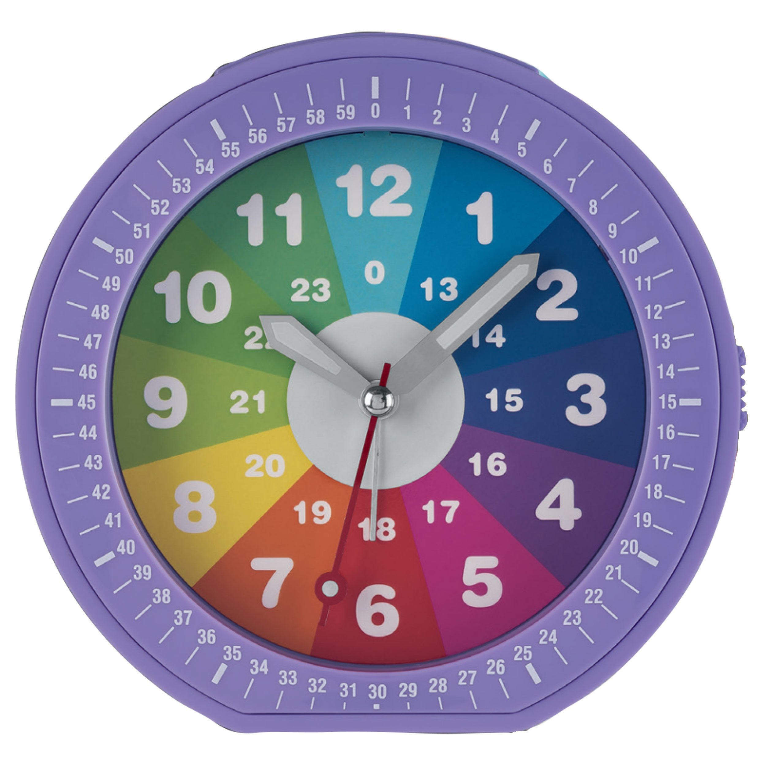 Miraval Quarzwecker Miraval Kinderwecker lila mit Licht & Snooze Mit Lichtfunktion und klappbarem Aufsteller