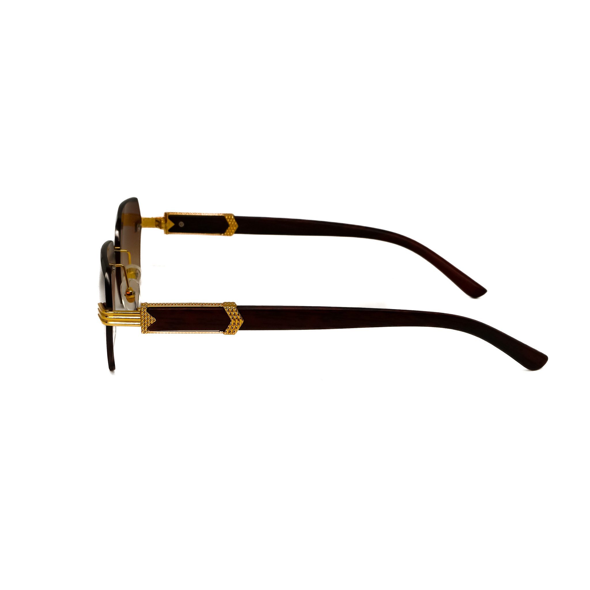 salazar.plus Sonnenbrille Randlos Rechteckig Unisex 2 Farben Rahmenlos Damen Herren Brille
