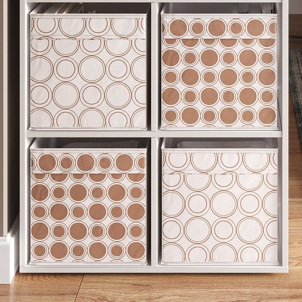 Vicco Raumteiler, Weiß, 72 x 108 cm mit 4 Faltboxen opt.1, 1-tlg.