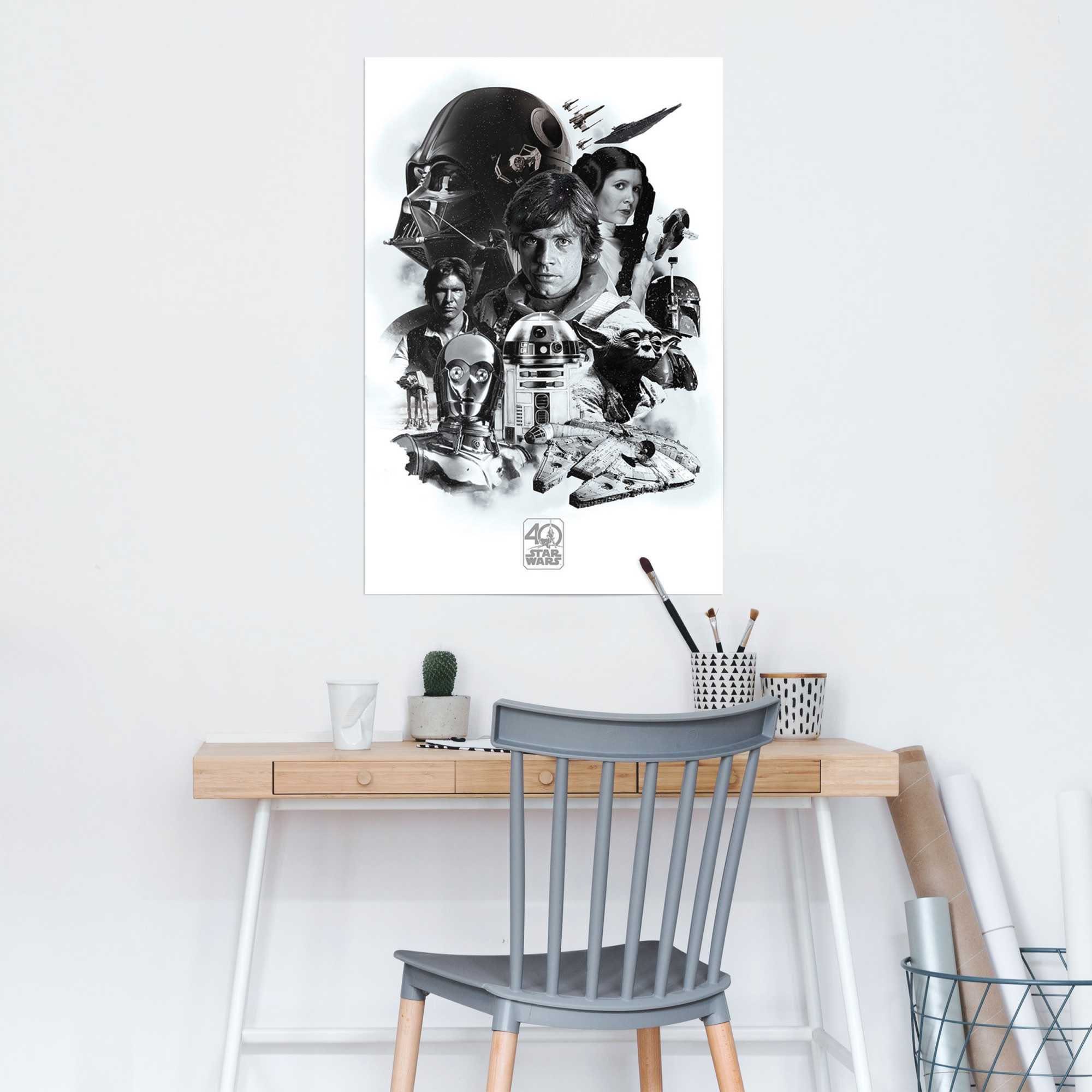 Reinders! Poster Poster Star Wars 40 Jahre, Science-Fiction (1 St)