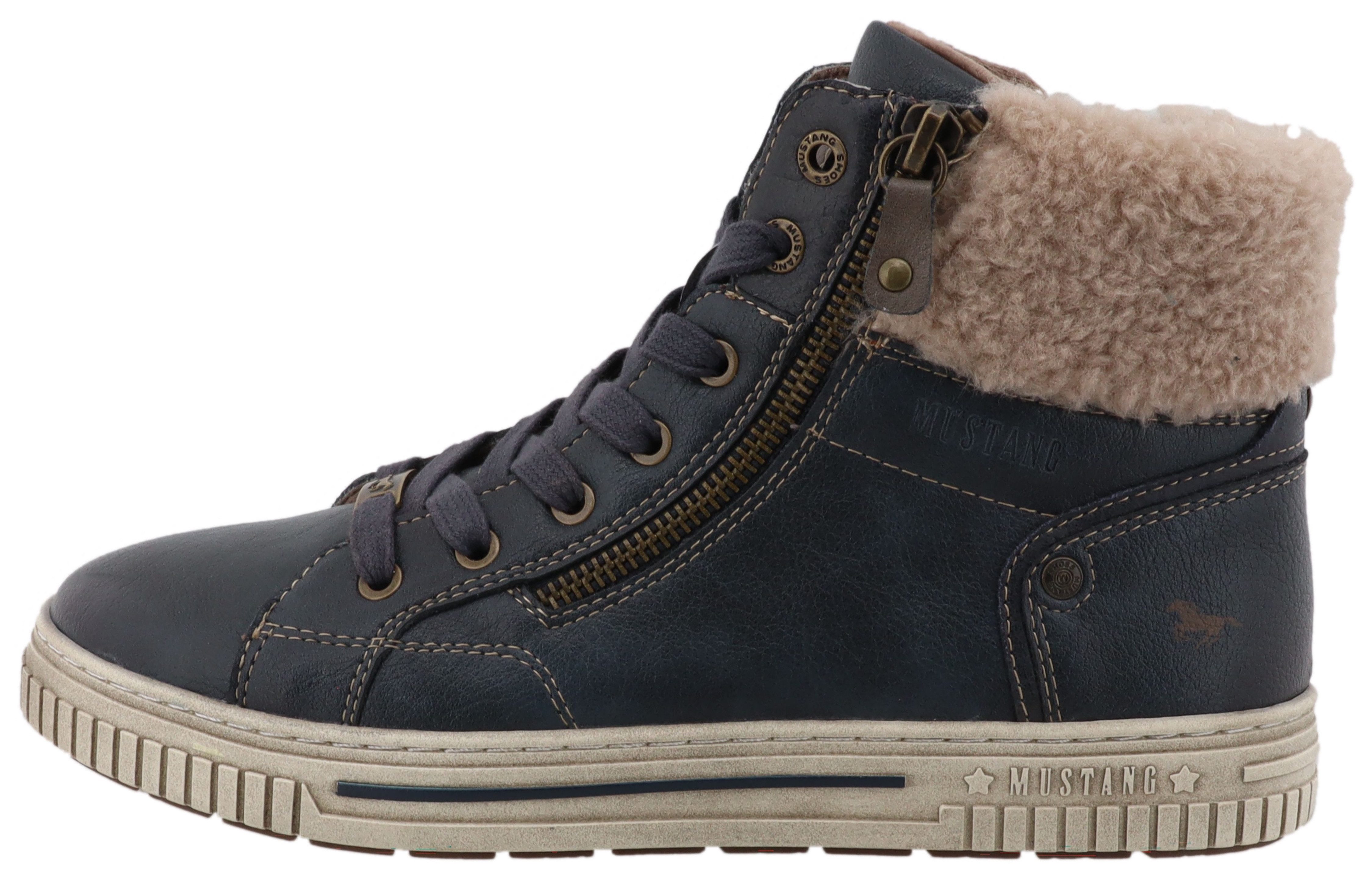 Mustang Shoes Janique Winterboots High Top Sneaker, Winterboots mit Warmfutter