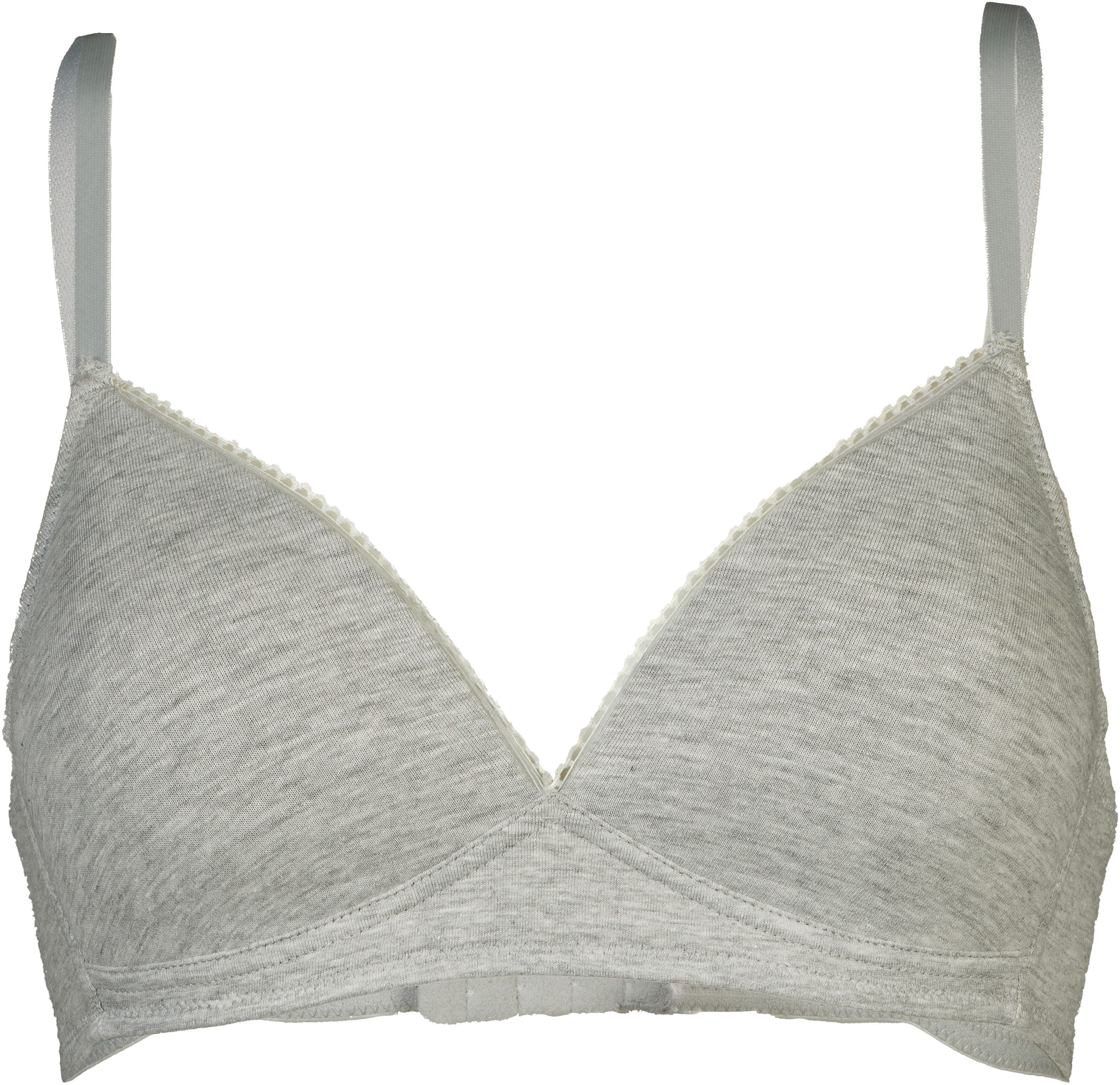 My Basic Soft-BH padded cotton bra flache Verarbeitung, wattiert, ohne Bügel, basic, Baumwollmix