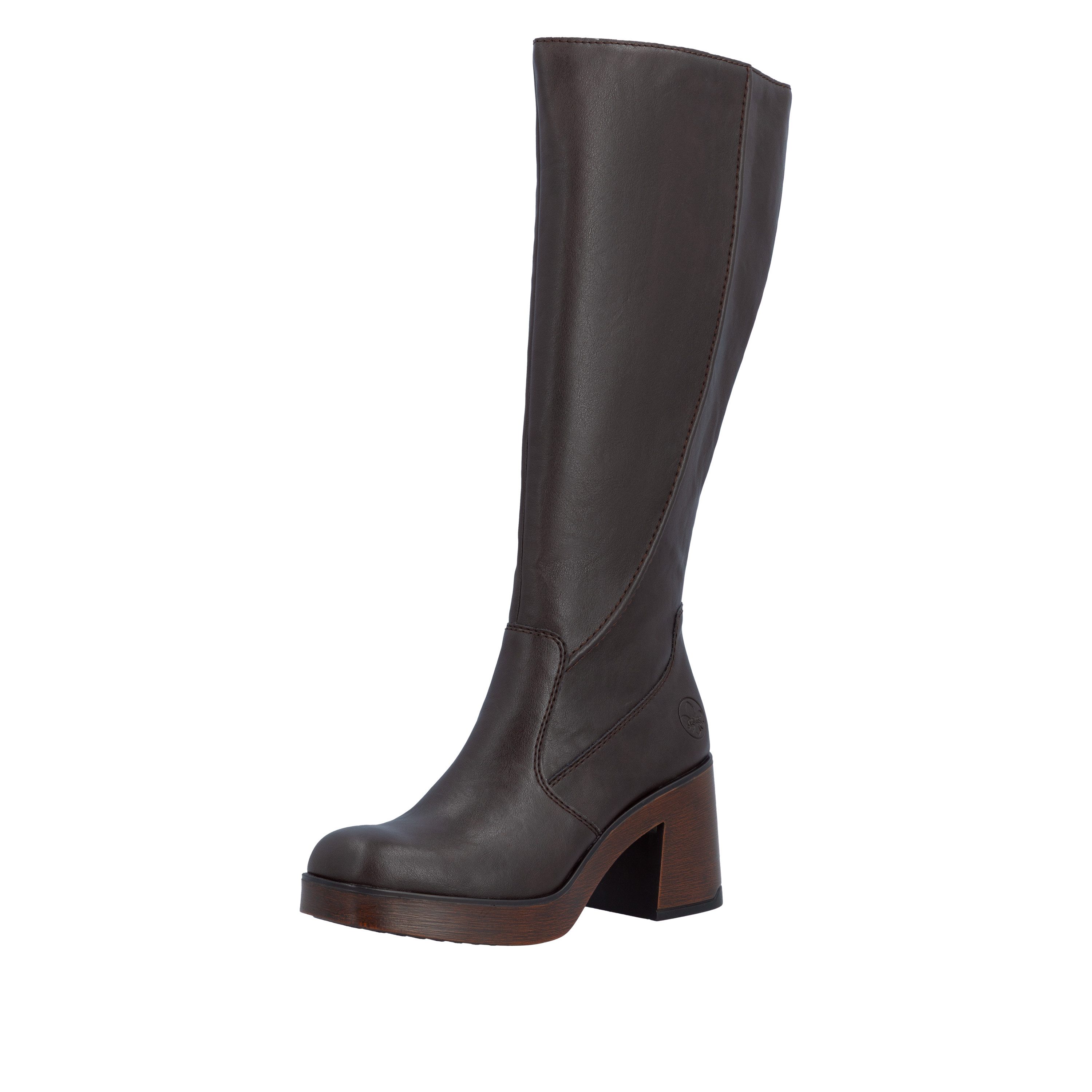 Rieker Stiefel Langschaftstiefel mit weicher Innensohle, Blockabsatz