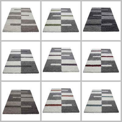 Teppich Kariert Design, Teppium, Rechteckig, Höhe: 30 mm, Teppich Kariert Design Teppich im modern Stil Teppich Wohnzimmer