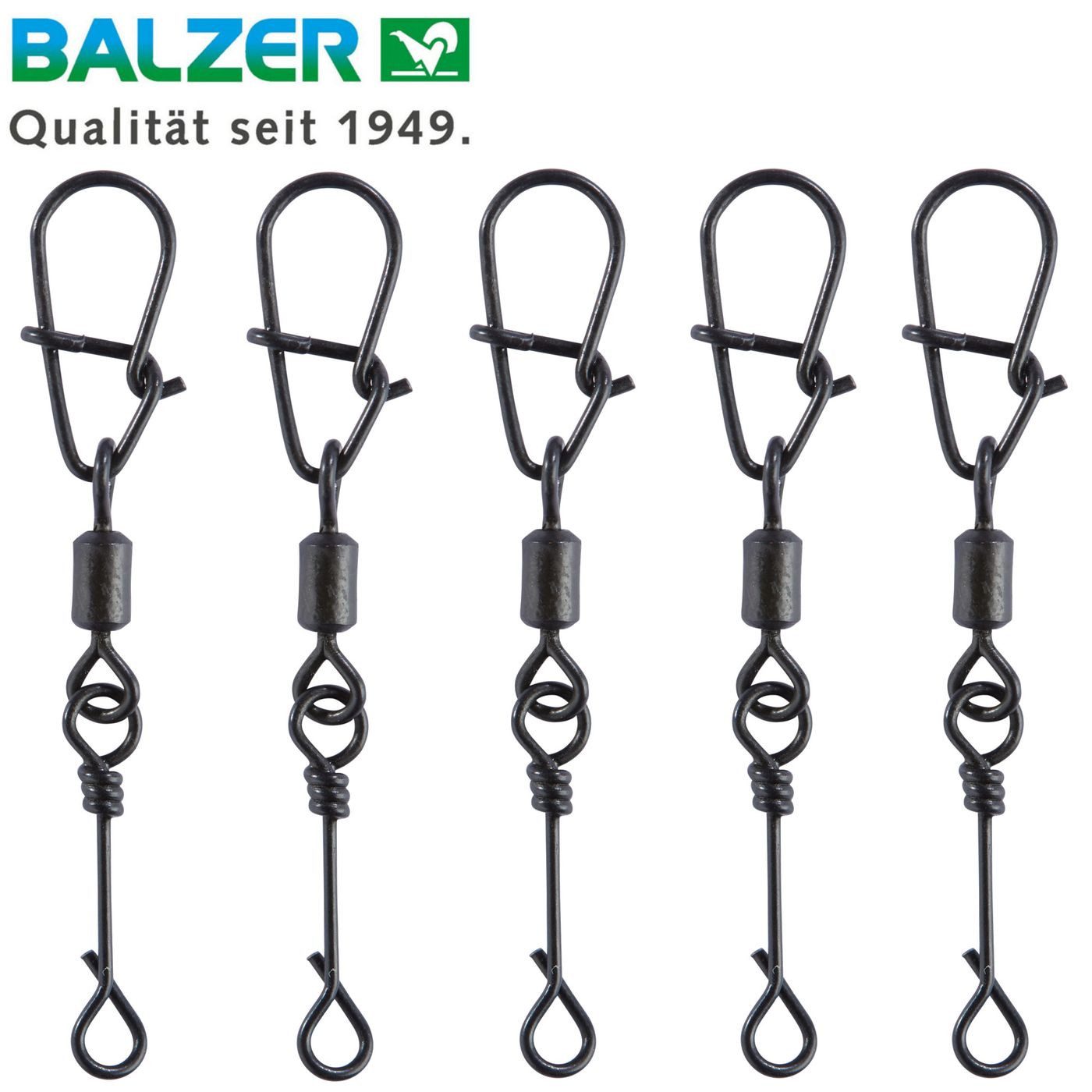 Angelwirbel Balzer Shirasu No Knot mit Snap - 5 Einhänger