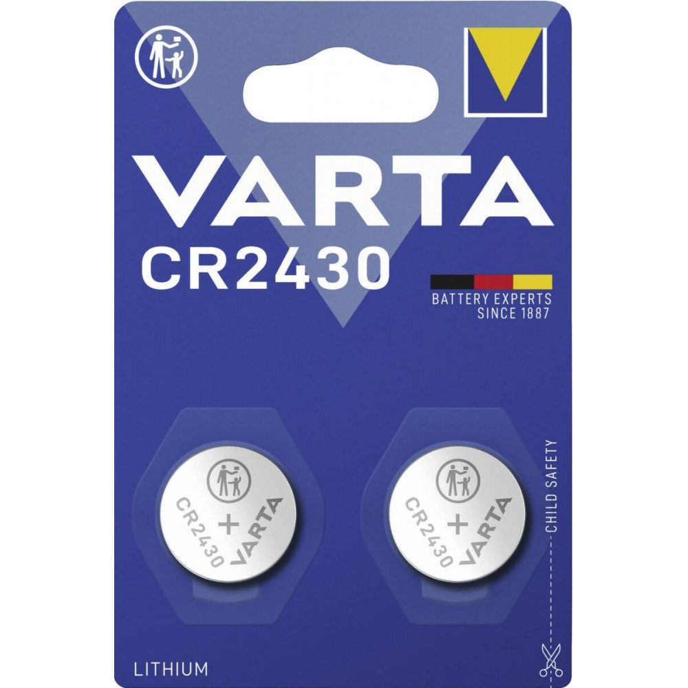 Varta CR 2430 Knopfzellen-Batterien 2er Blister Akku