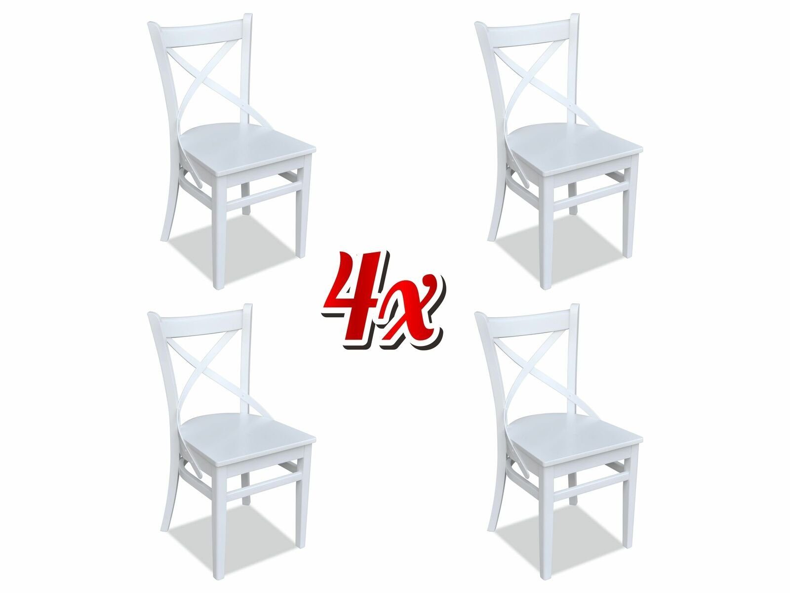Sitz Textil Set Stuhl, Moderne Design Garnitur Zimmer Ess Holz JVmoebel Stuhl Polster Stühle 4x