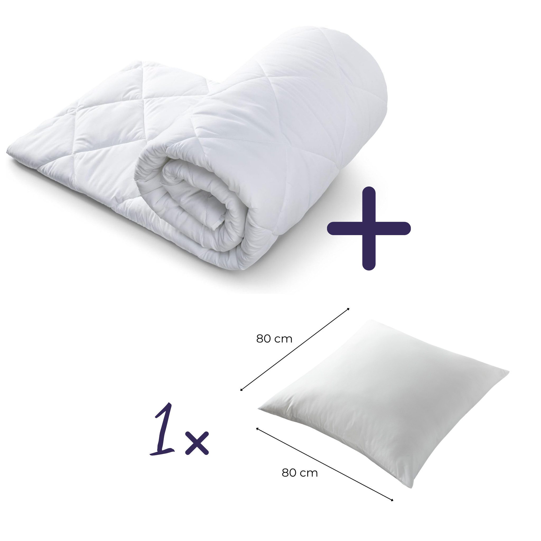 gowoll 4-Jahreszeitenbett Bettdecke Ganzjahresdecke, 300 gsm Warme Bettdecke, Füllung: 100 % Mikrofaser-Füllung, Antibakterielle Decke und Waschmaschinengeeignet