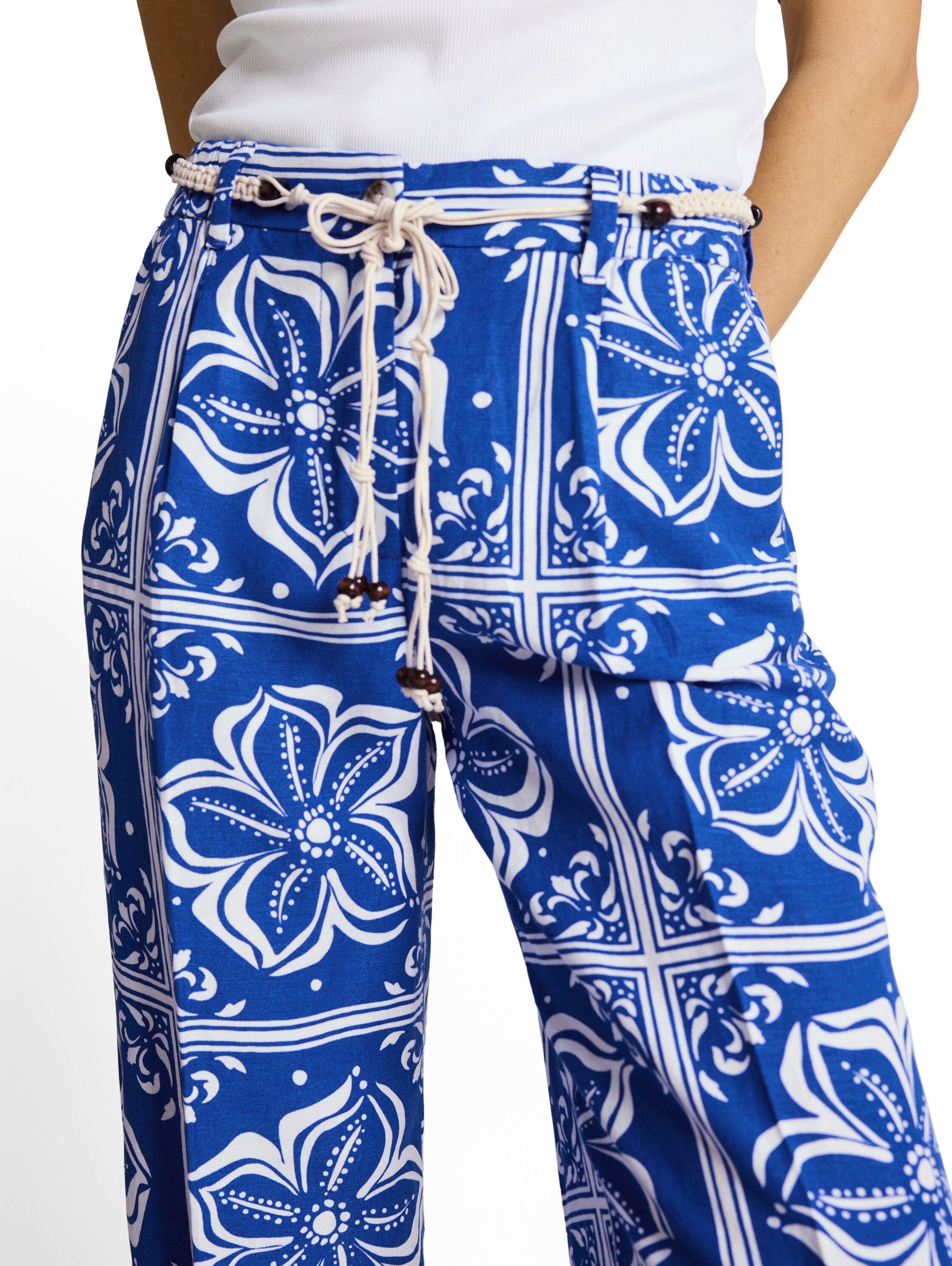 TOM TAILOR Stoffhose mit All-Over Print