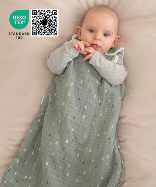 Ehrenkind Babyschlafsack Sommer, Rund aus Musselin (Standard by OEKO-TEX, 100% Bio-Baumwolle, Musselin Schlafsack, 1.0 TOG), Baby Schlafsack,  Schlafsack Baby