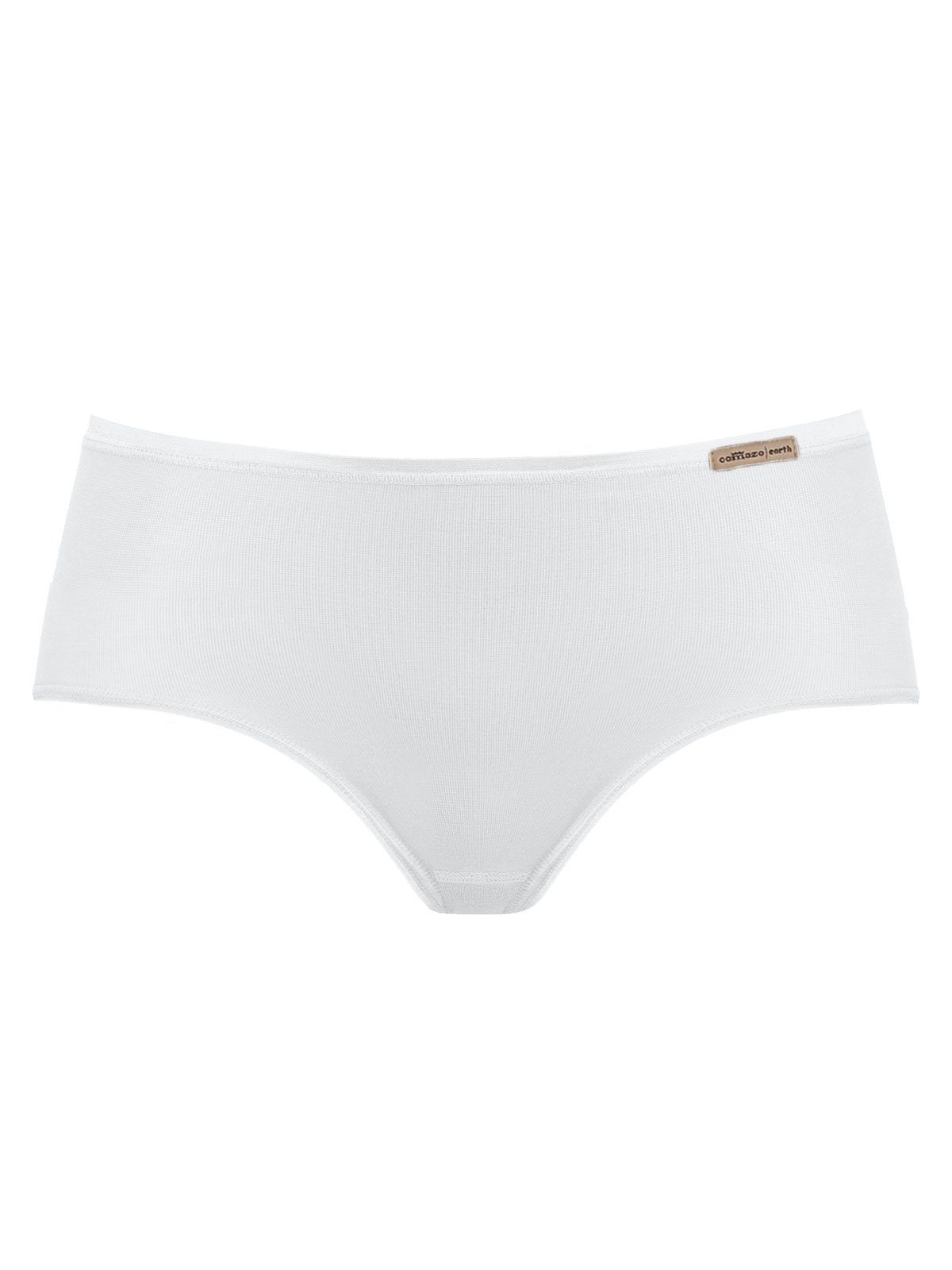 COMAZO Panty Damen (Stück, weiss Vegan Panty 1-St) Baumwoll