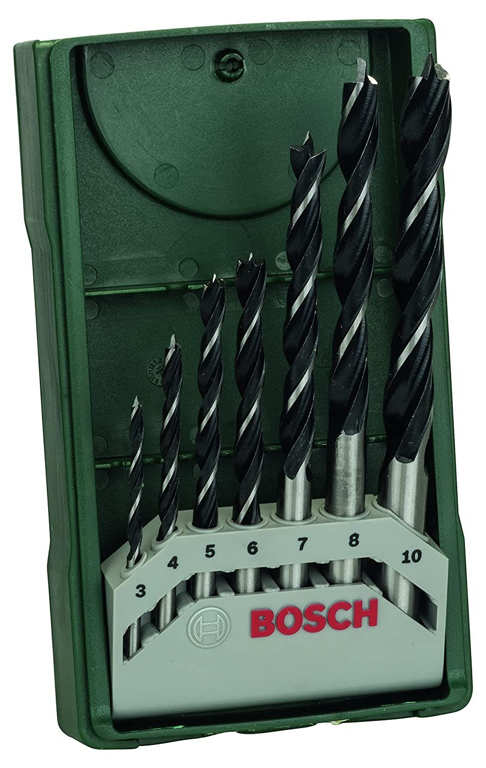 BOSCH Bohrer- und Bitset Bosch 7tlg. Mini-X-Line Holzspiralbohrer-Set (für Weich- und Hartholz