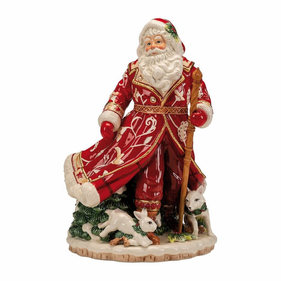 Goebel Weihnachtsmann Santa mit Wintertieren, Mit viel Liebe zum Detail  gestaltet