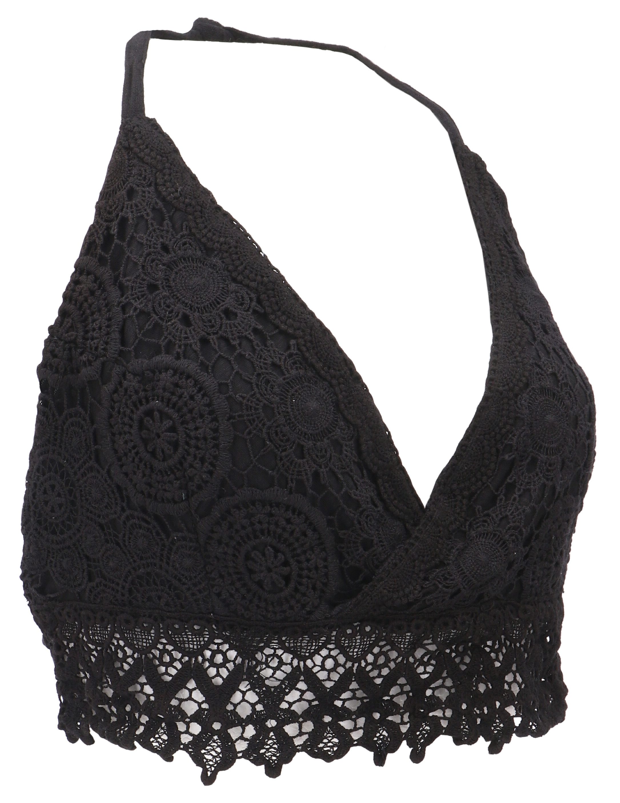 Guru-Shop T-Shirt Goa Top, Psytrance Neckholder Bra Top mit.. Festival, Eth günstig online kaufen