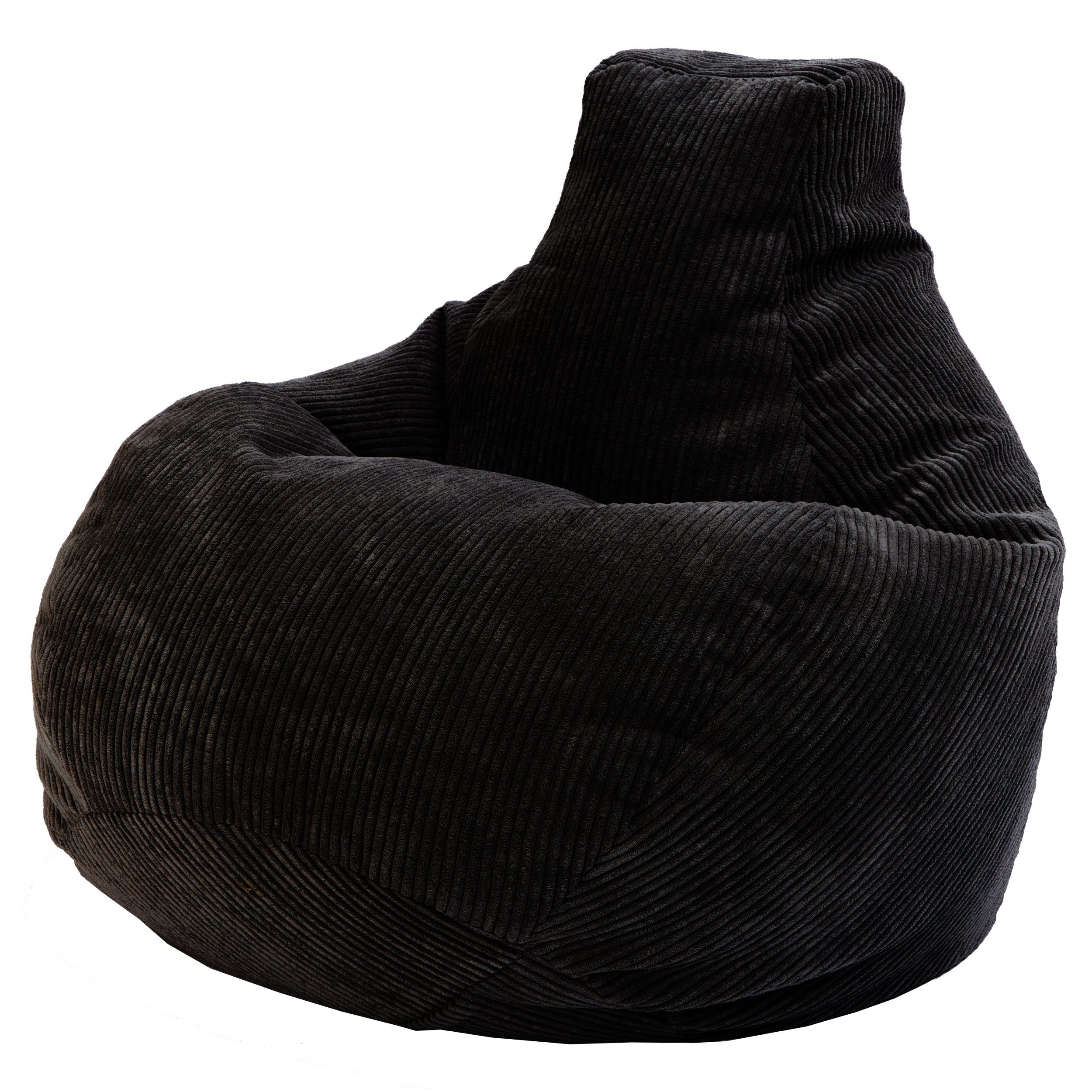 Green Bean Sitzsack mit Rückenlehne 80x80x90cm und EPS Perlen Füllung (Indo günstig online kaufen