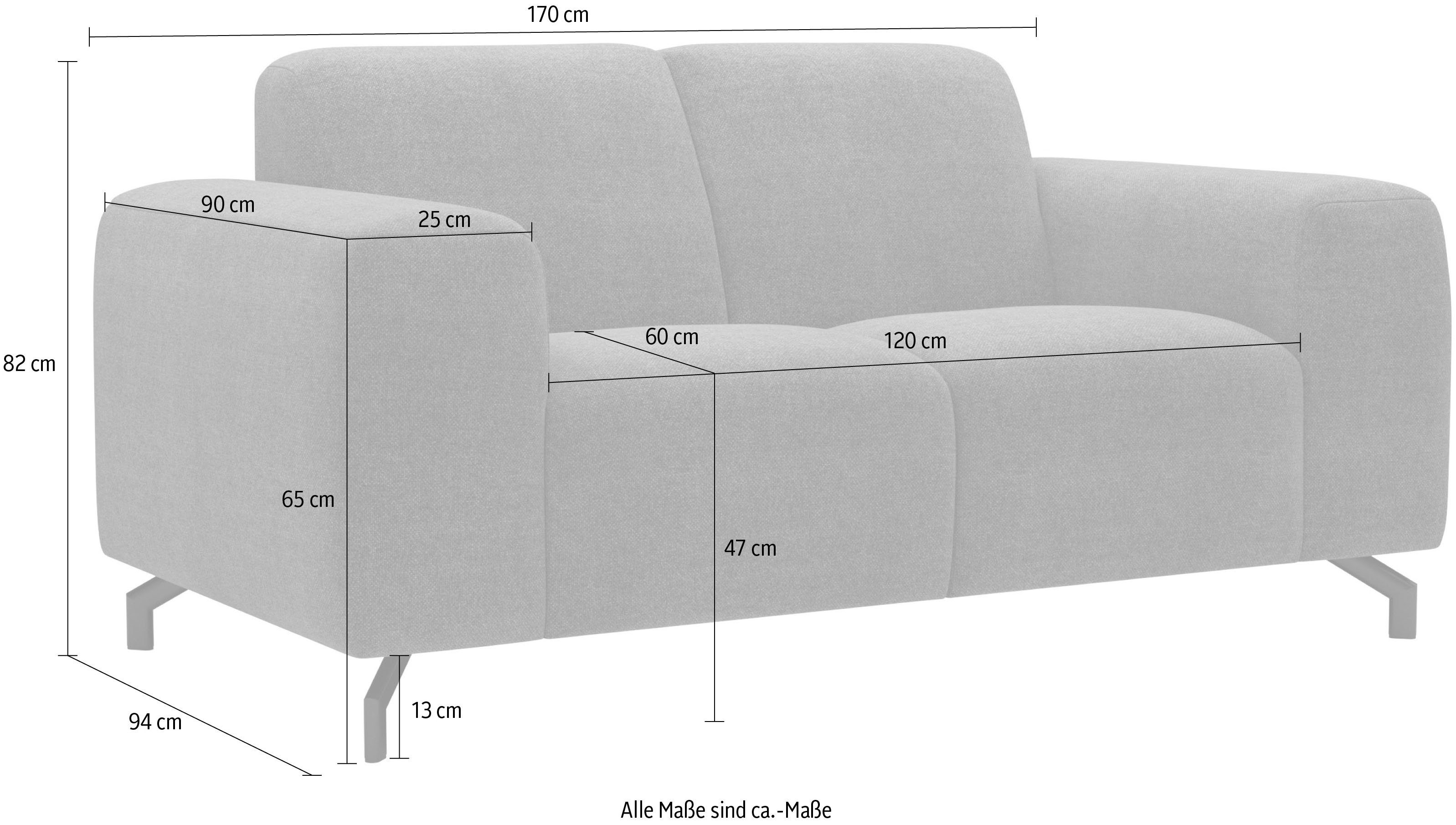 2-Sitzer verschiedenen in Style Places Oleandro, unterschiedlichem Bezugsqualitäten of mit Sitzkomfort,