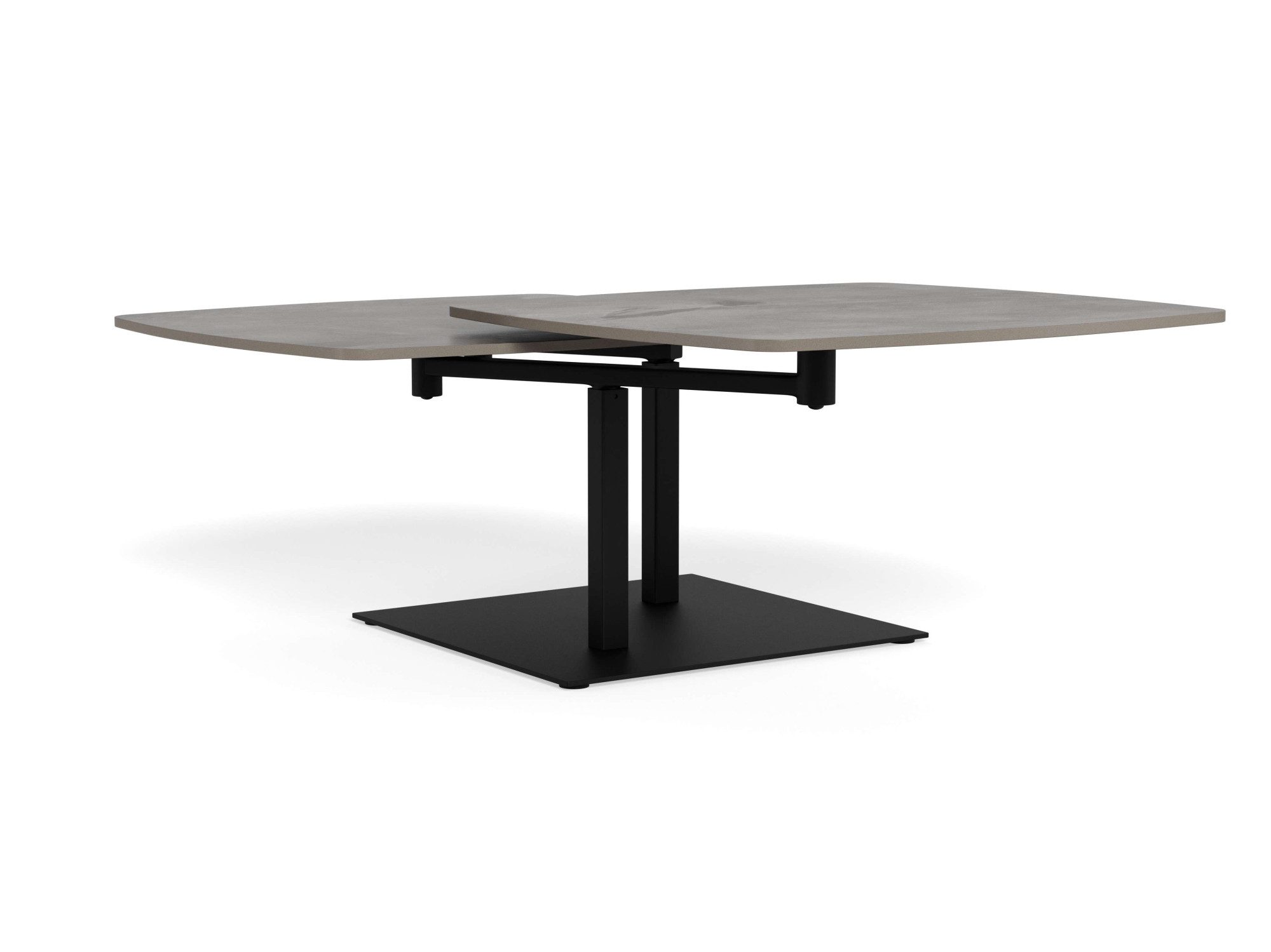 ACTONA GROUP Couchtisch Carballo, Tisch, grau, Rotation,122x70x40cm