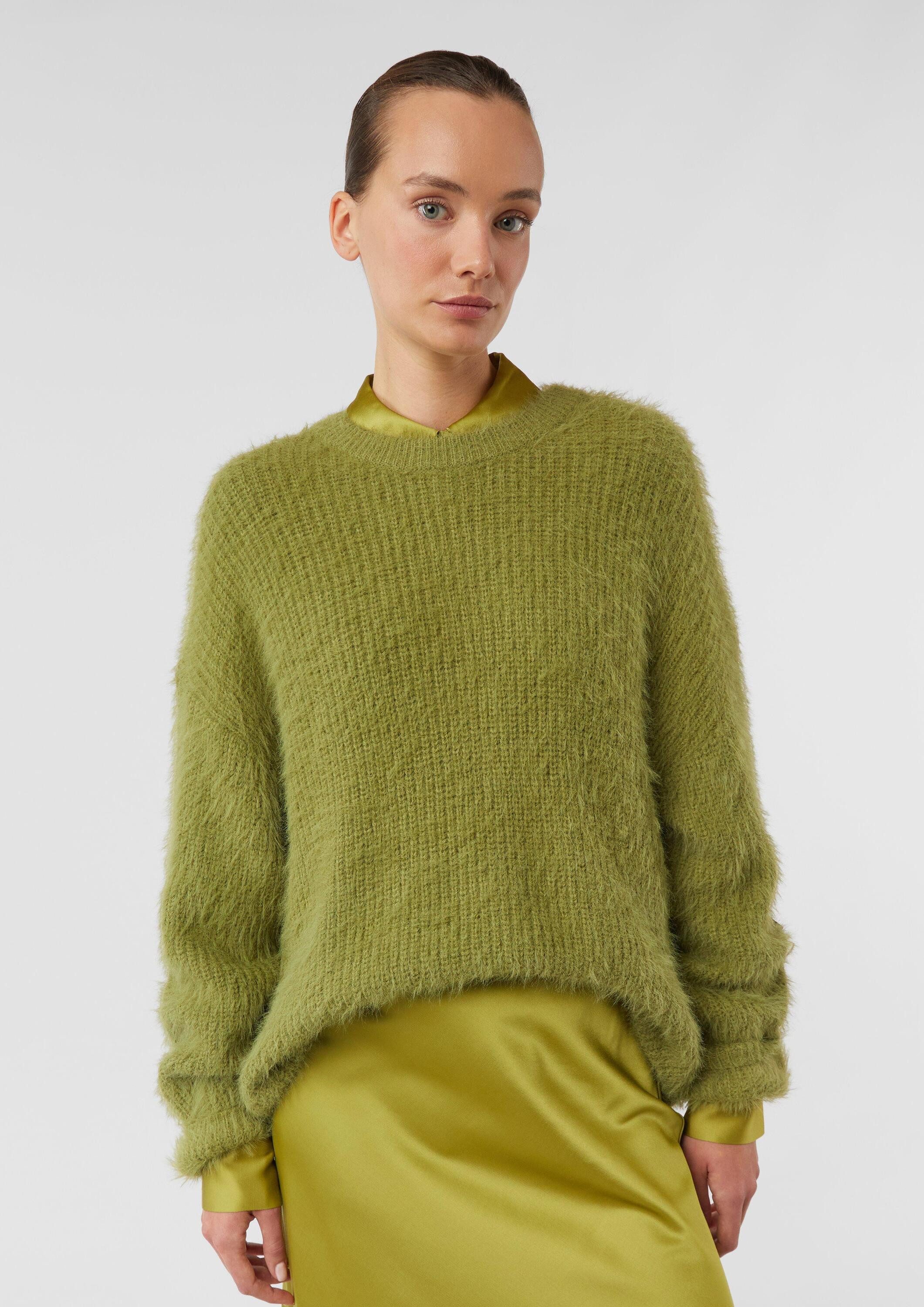 comma Longpullover Strickpullover Kuscheliger Oversize-Strickpullover