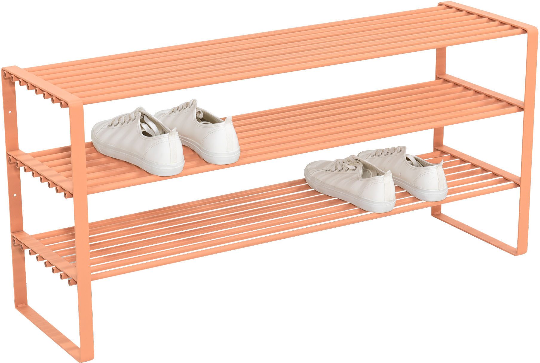 Spinder Design Schuhregal REX SR 2 - 100 cm, 1-tlg., Regal aus Stahl, wahlweise Breite 70 cm oder 100 cm