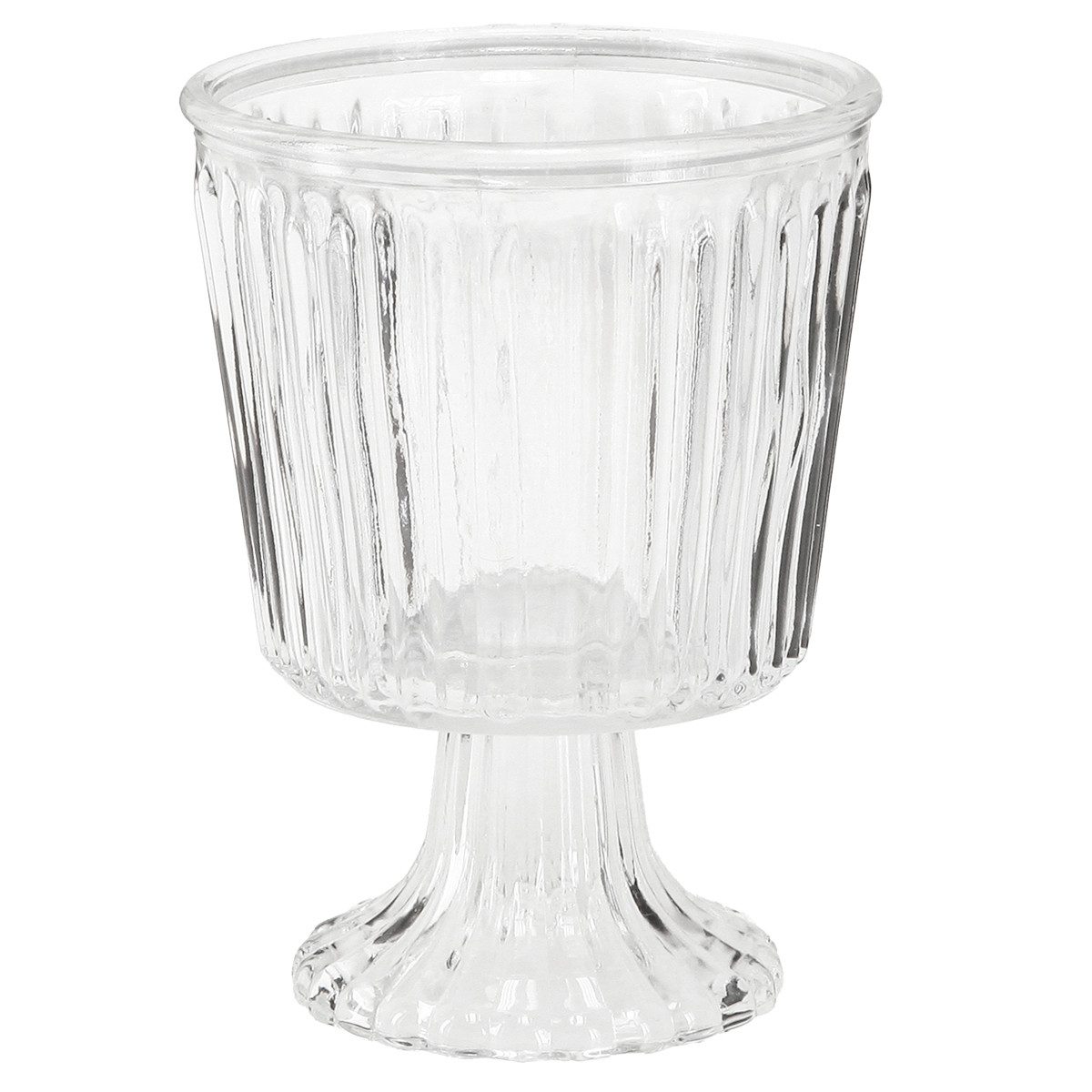 Posiwio Tischvase Elegantes Windlichtglas für Kerzen und Dekoration