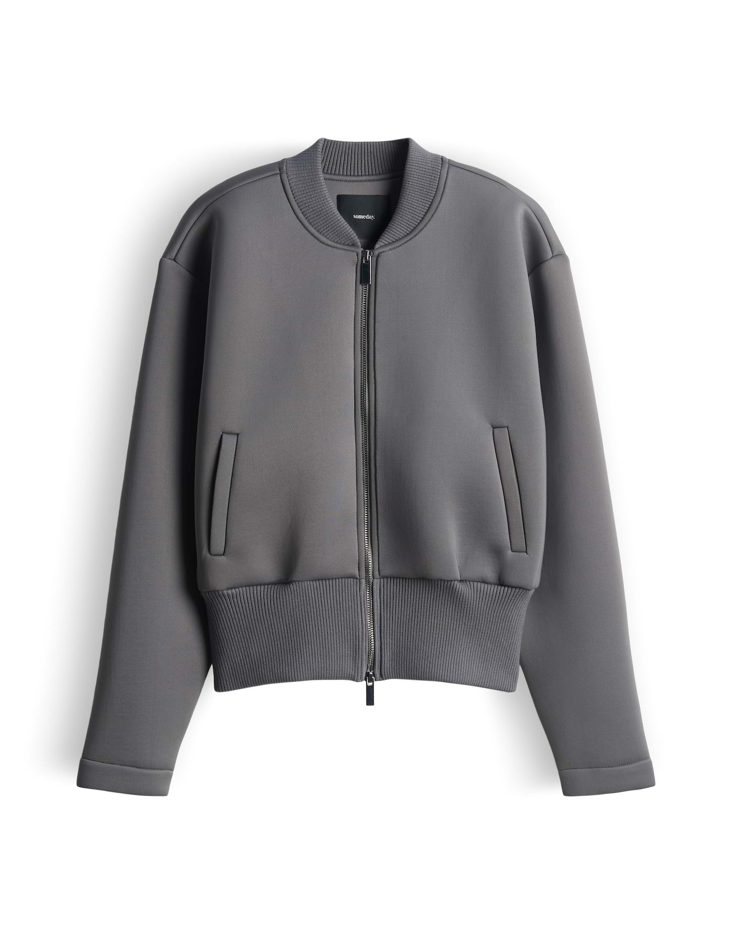 someday Sweatjacke USELENA Regular Scuba mit feinem Glanz lockere Passform, günstig online kaufen