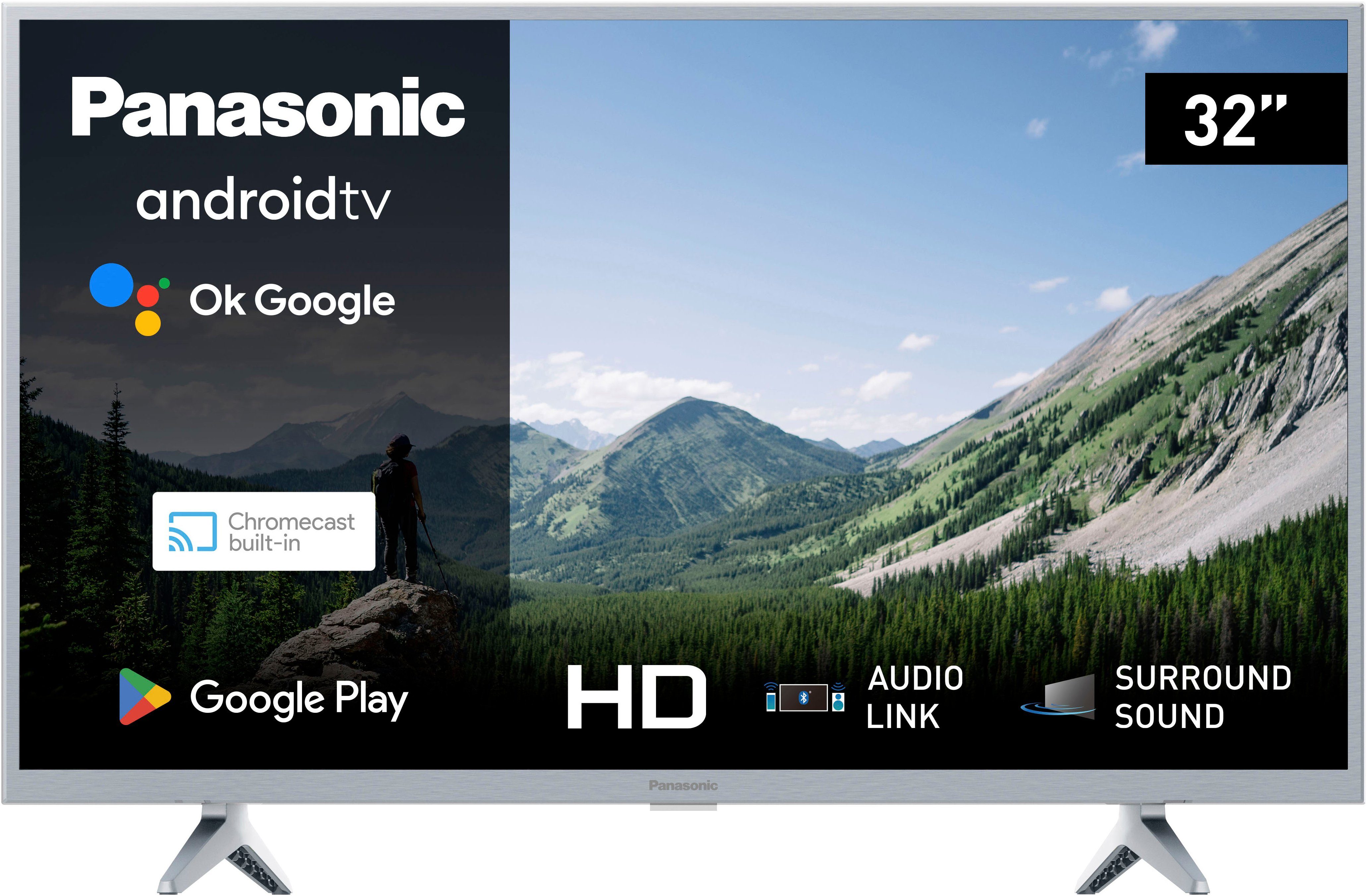 Panasonic TX-32MSW504S LED-Fernseher (80 cm/32 Zoll, HD ready, Android TV, Smart-TV)