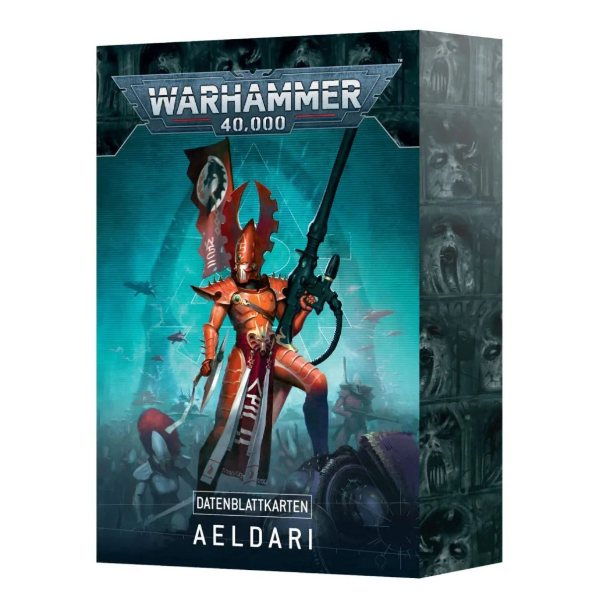 Spielfigur Warhammer 40.000 Aeldari Datenblattkarten Deutsch
