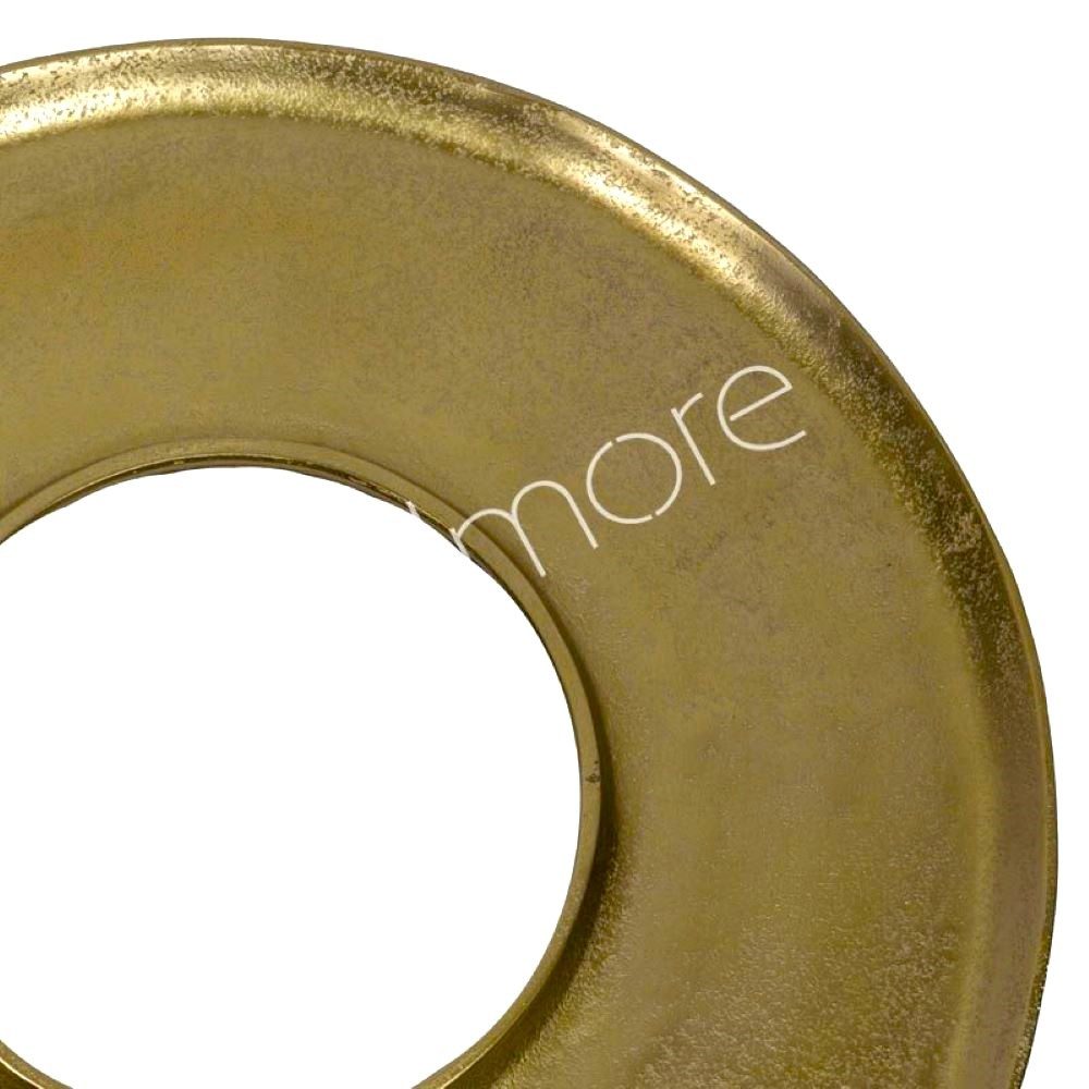 colmore Dekoschale Schale Gold Flach Rund Groß Modern 51 cm, Mit Loch