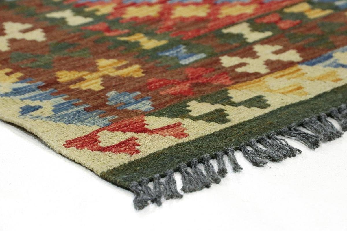 Orientteppich Kelim Afghan 101x203 Handgewebter rechteckig, mm Läufer, Nain Trading, Orientteppich Höhe: 3