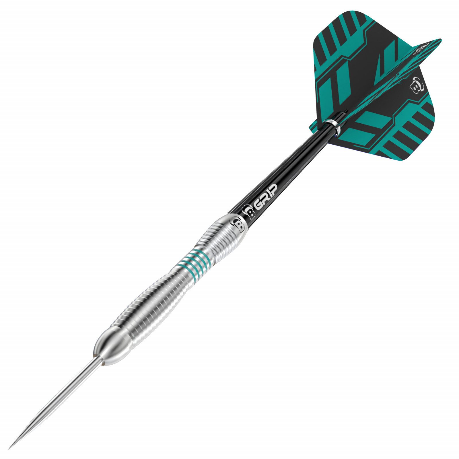 BULL'S Dartpfeil BULL'S Steeldart Veco V3, 90% Tungsten, 23 Gramm, Grün, Kompletter Satz, 90% Tungsten Anteil