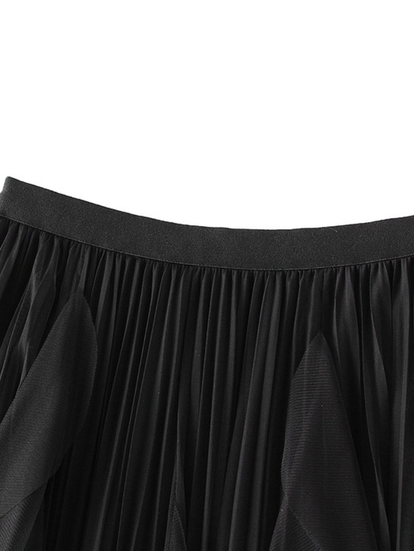 DEBAIJIA Meshrock Damen Röcke Lang Hoch Elastische Taille Elegant Vintage A Linie Mesh