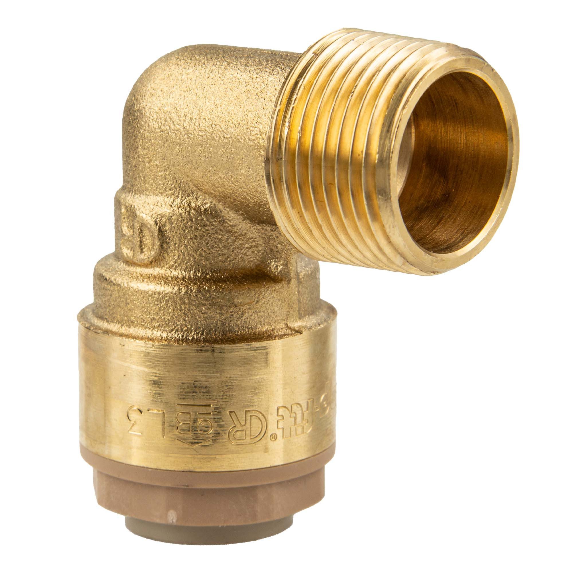 ITAP s.p.a. Steckfitting ITAP-FIT Messing-Steckverbinder Winkel für Cu-Rohr x Aussengewinde, Ø 12 mm x 3/8 AG
