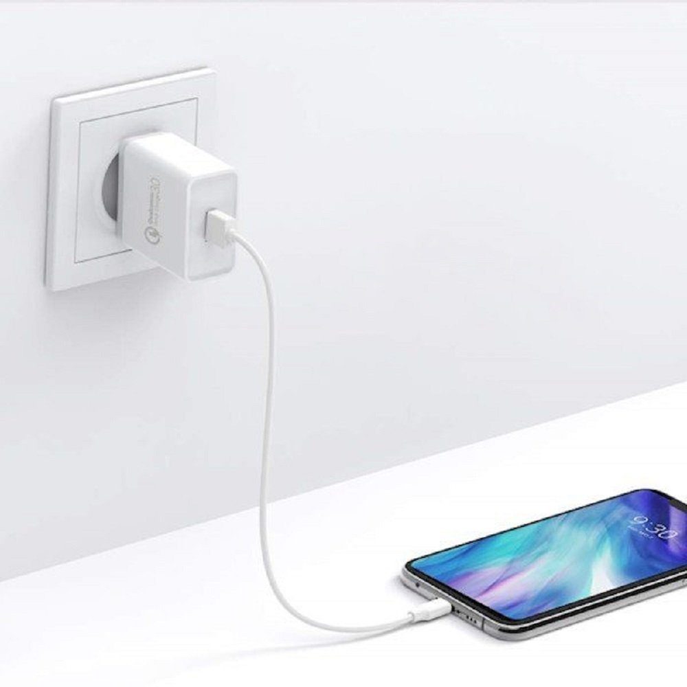 UGREEN CD122 Quick Charge 3.0 Quick Charge 3.0 18W 3A USB-Ladegerät Weiß Smartphone-Ladegerät