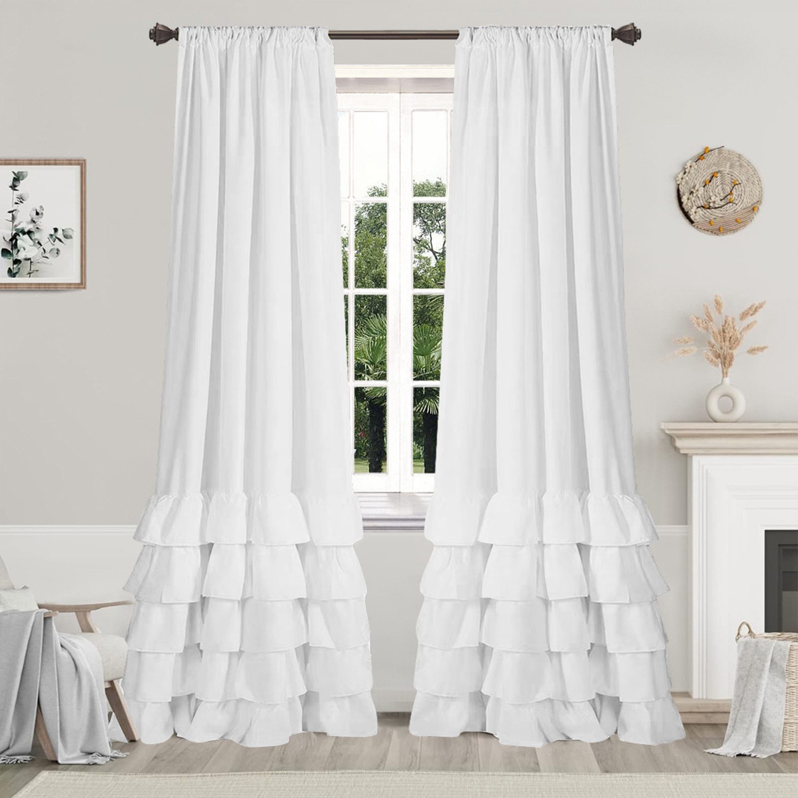 BTTO Vorhang&Gardine Gardine Gardine mit Rüschen,Boho günstig online kaufen